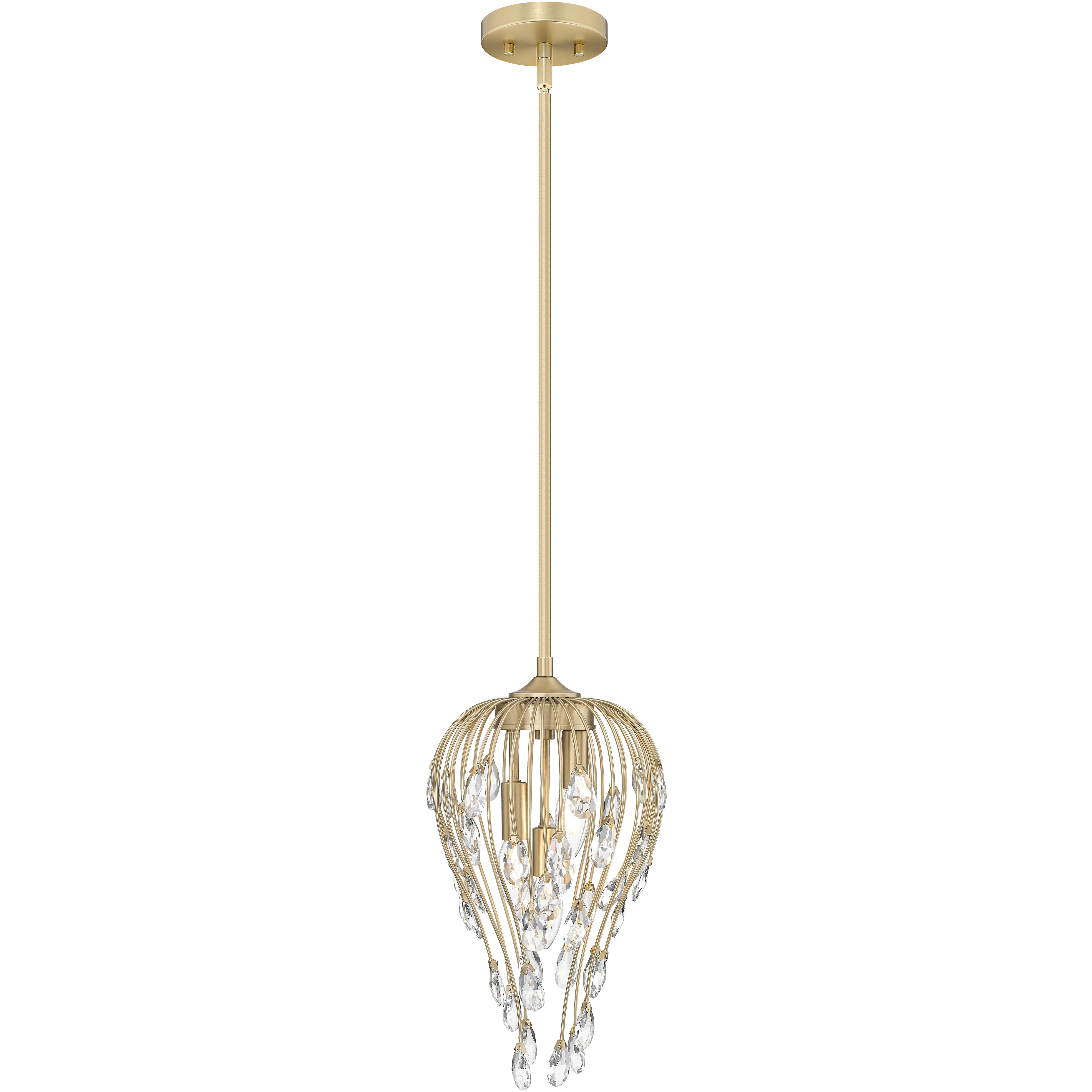 Gabriella 3 Light 9 inch Modern Gold Pendant Ceiling Light