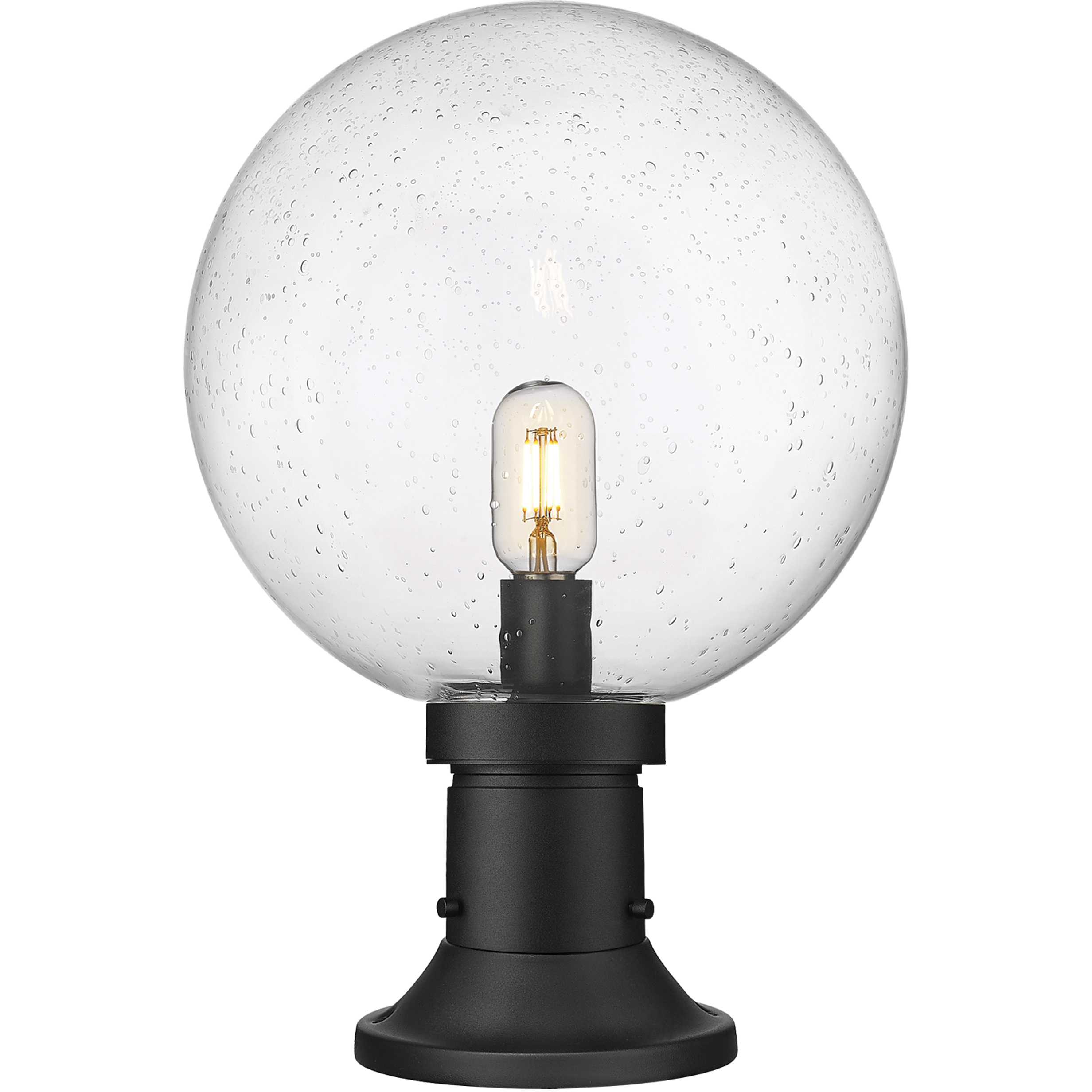 Laurent 1 Light 17.75 inch Black Outdoor Pier Mounted Fixture