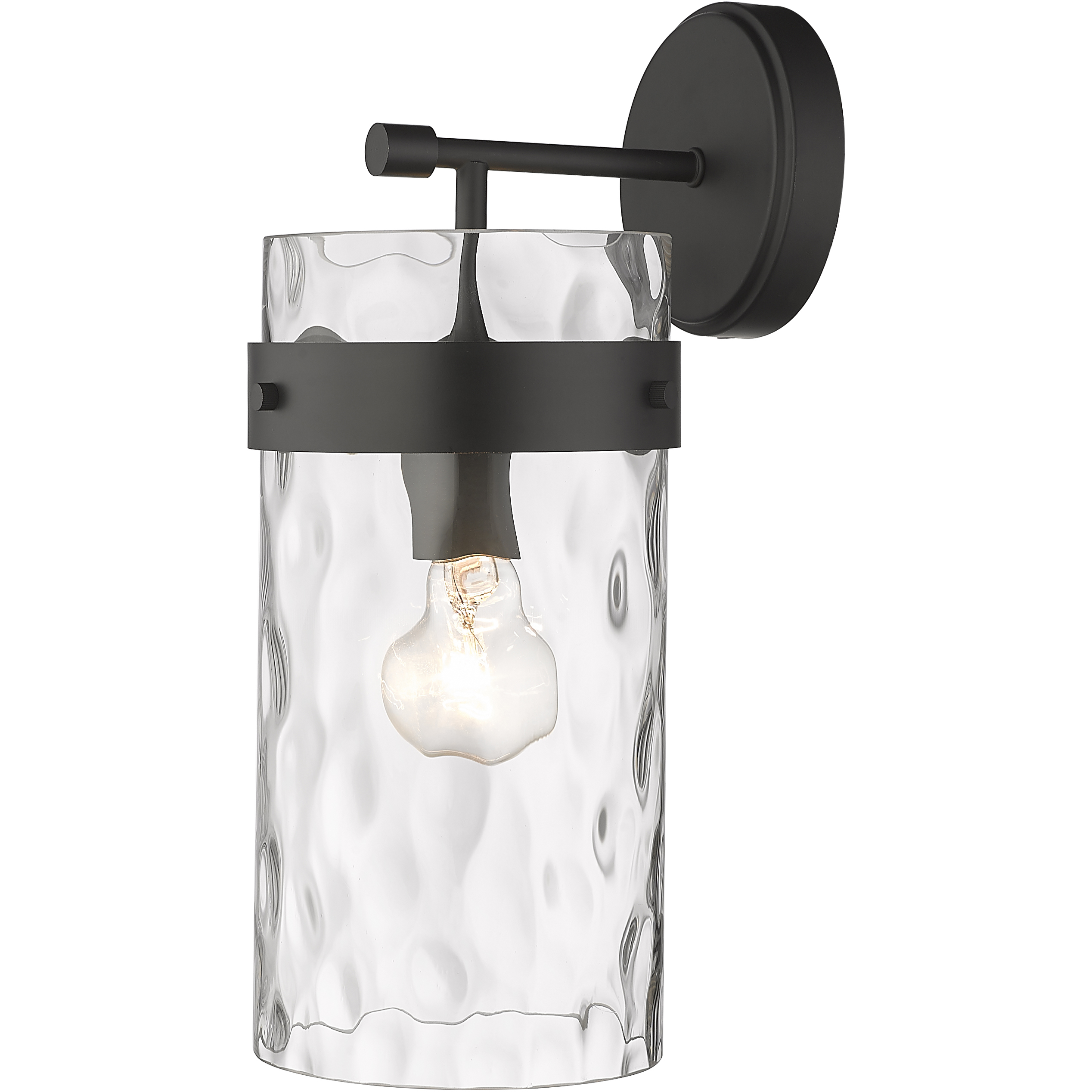 Fontaine 1 Light 6.5 inch Matte Black Wall Sconce Wall Light