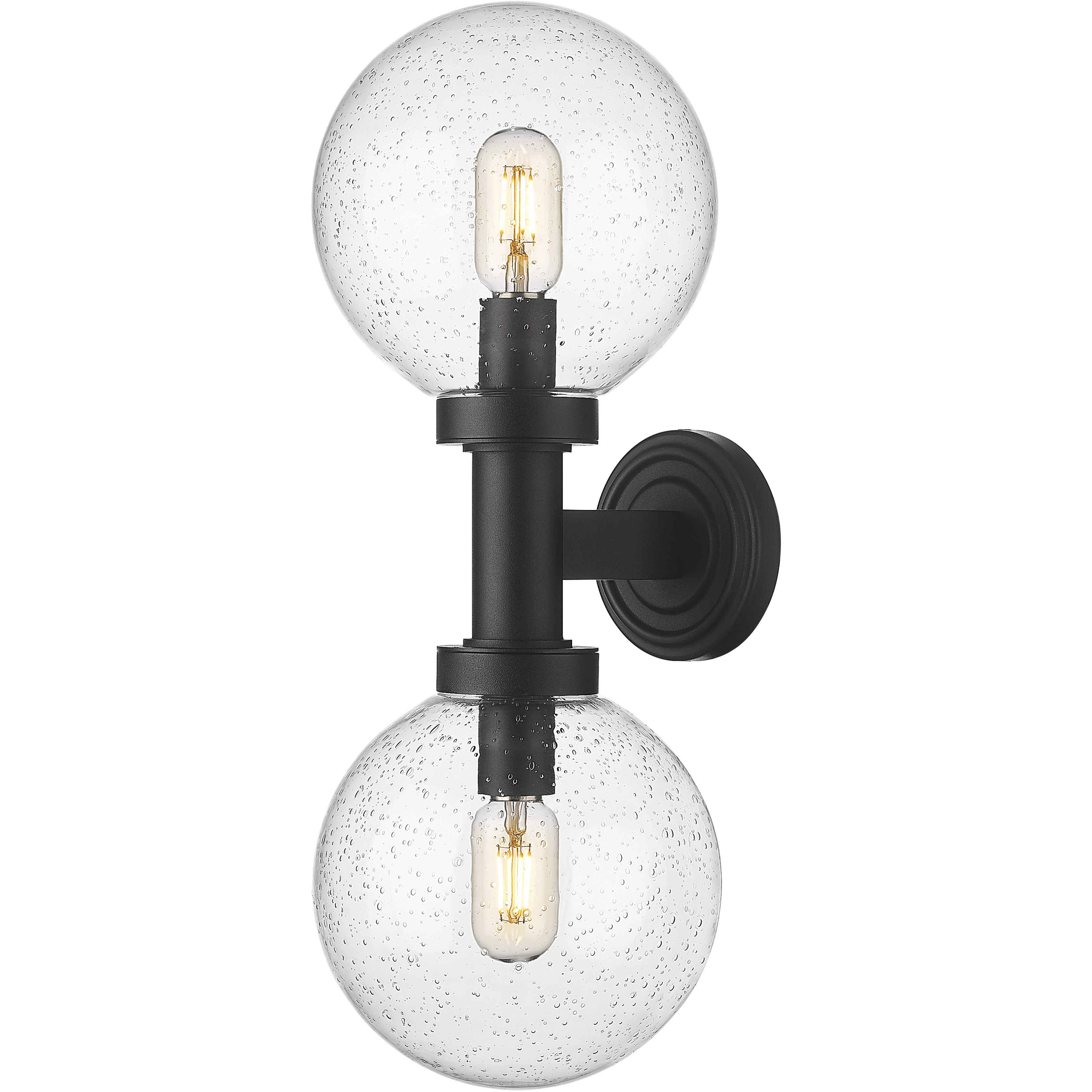 Laurent 2 Light 21 inch Black Outdoor Wall Light