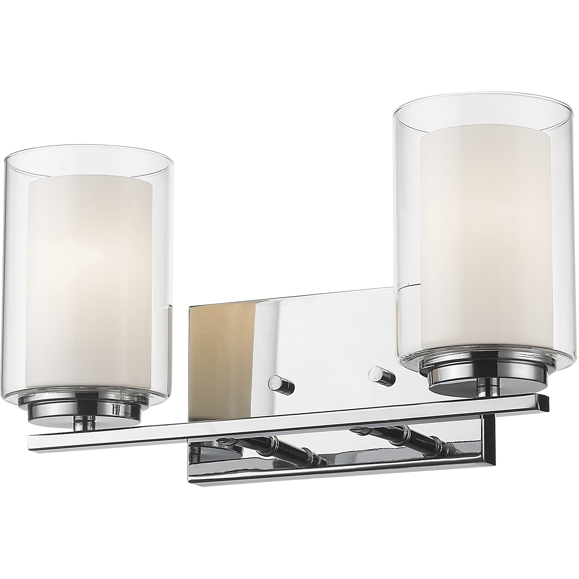 Willow 2 Light 15 inch Chrome Vanity Wall Light