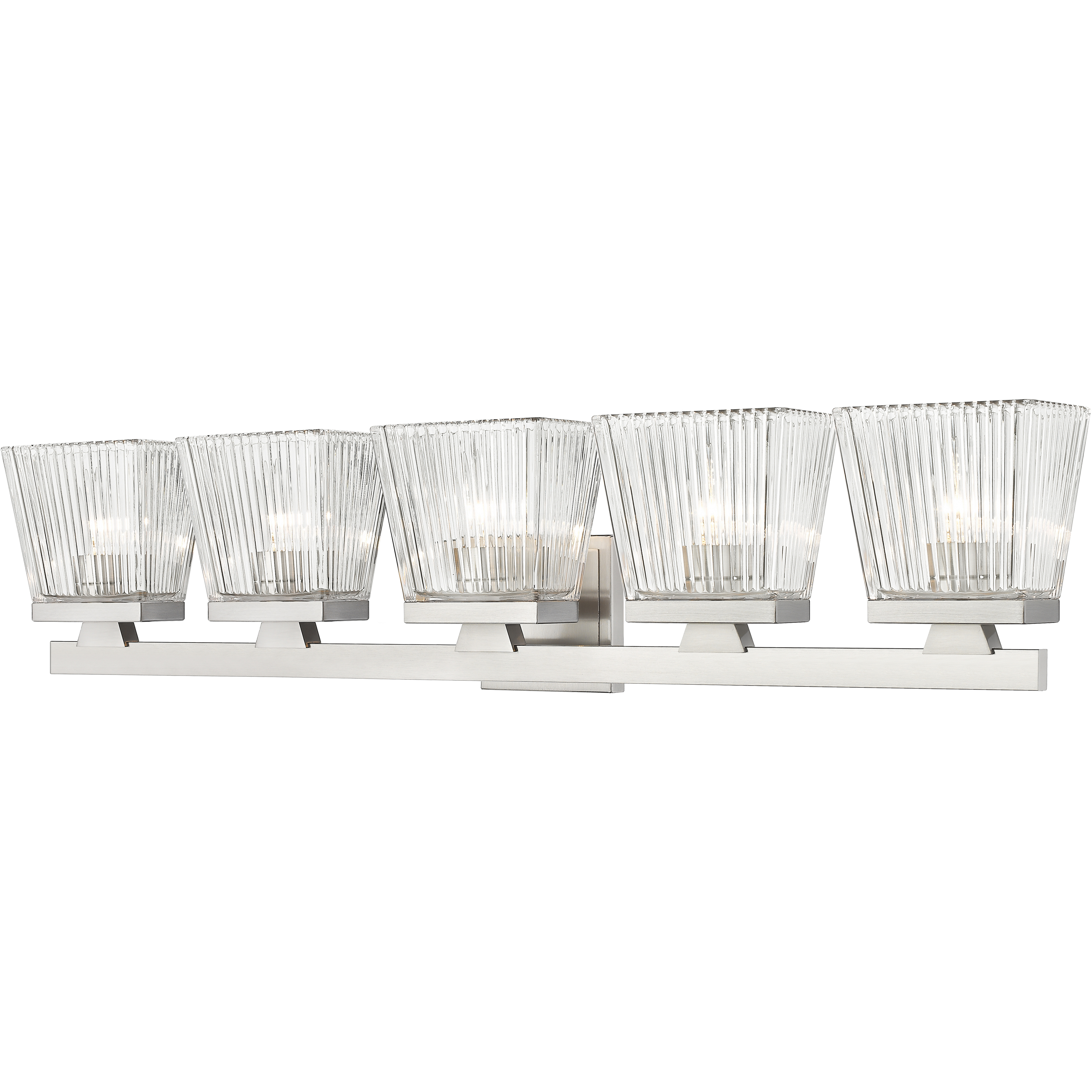 Astor 5 Light 36 inch Brushed Nickel Vanity Wall Light