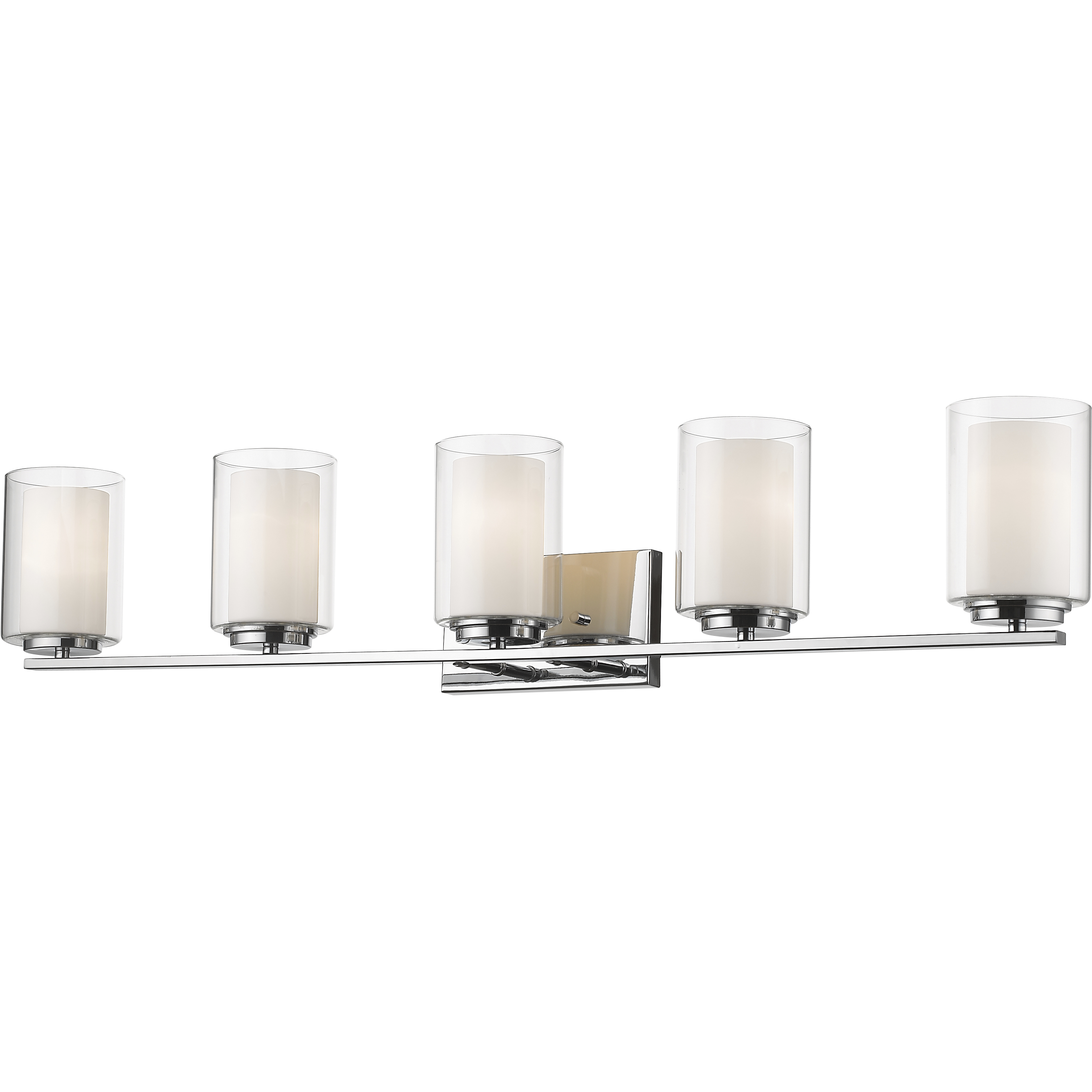 Willow 5 Light 40.5 inch Chrome Vanity Wall Light