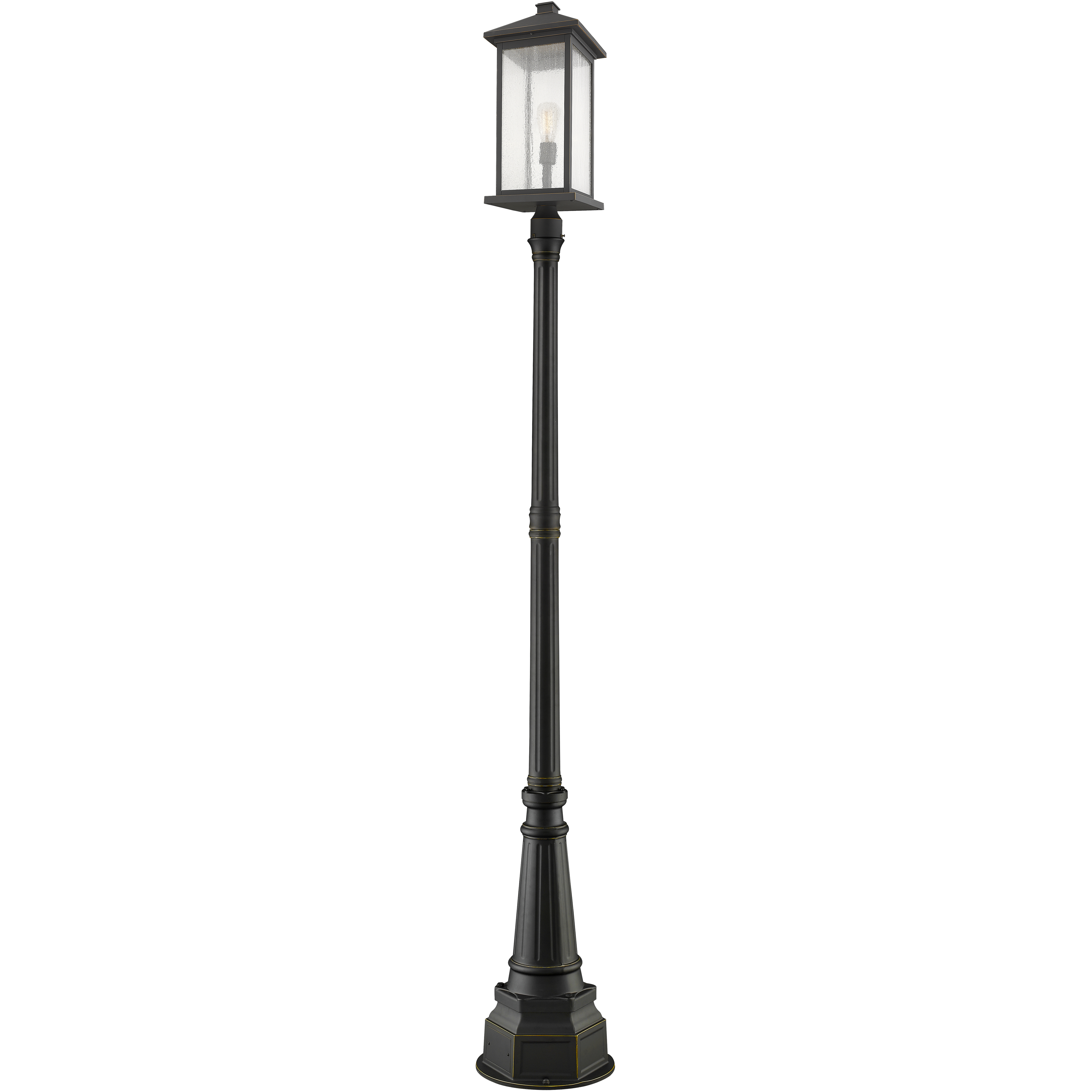 Portland 1 Light 105.25 inch Oil Rubbed Bronze Outdoor Post Mounted Fixture