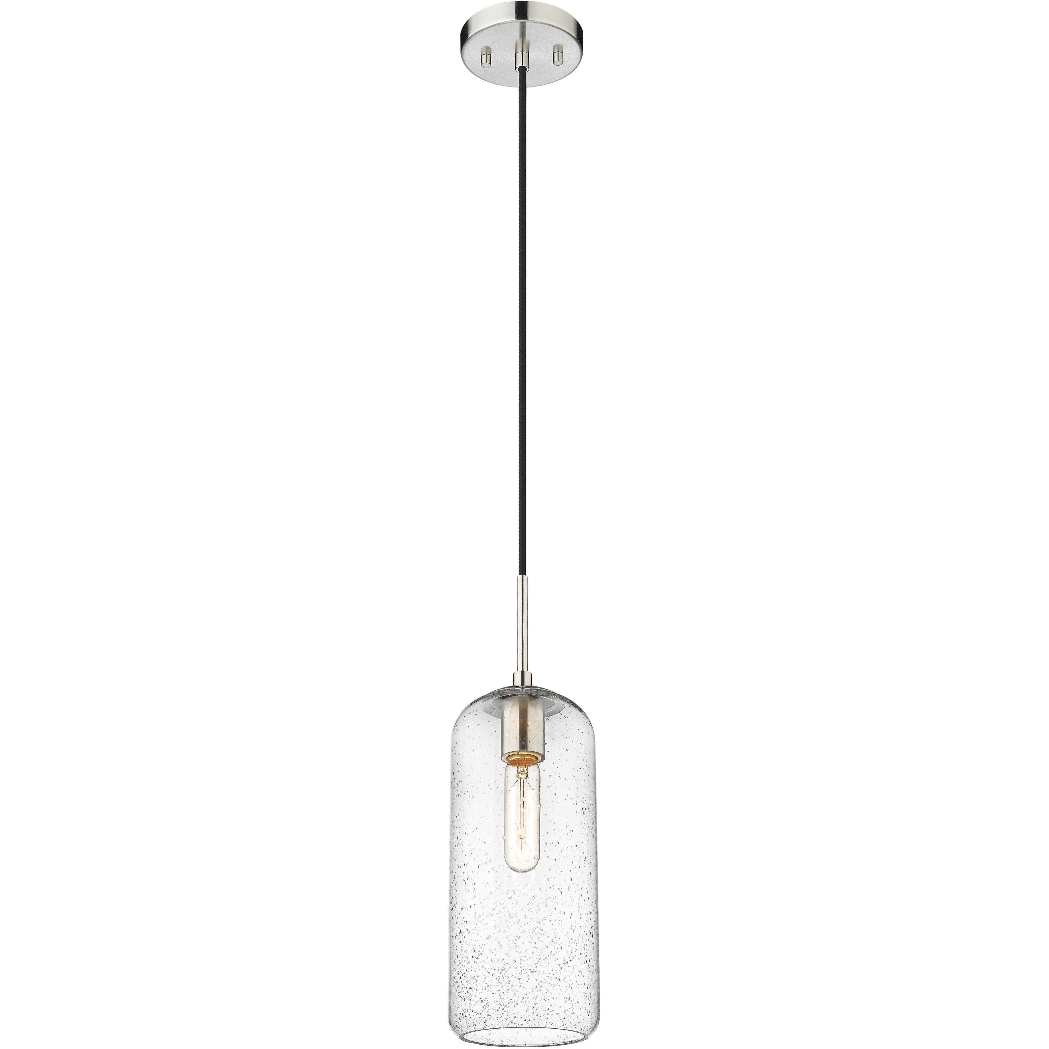 Monty 1 Light 5.25 inch Brushed Nickel Pendant Ceiling Light