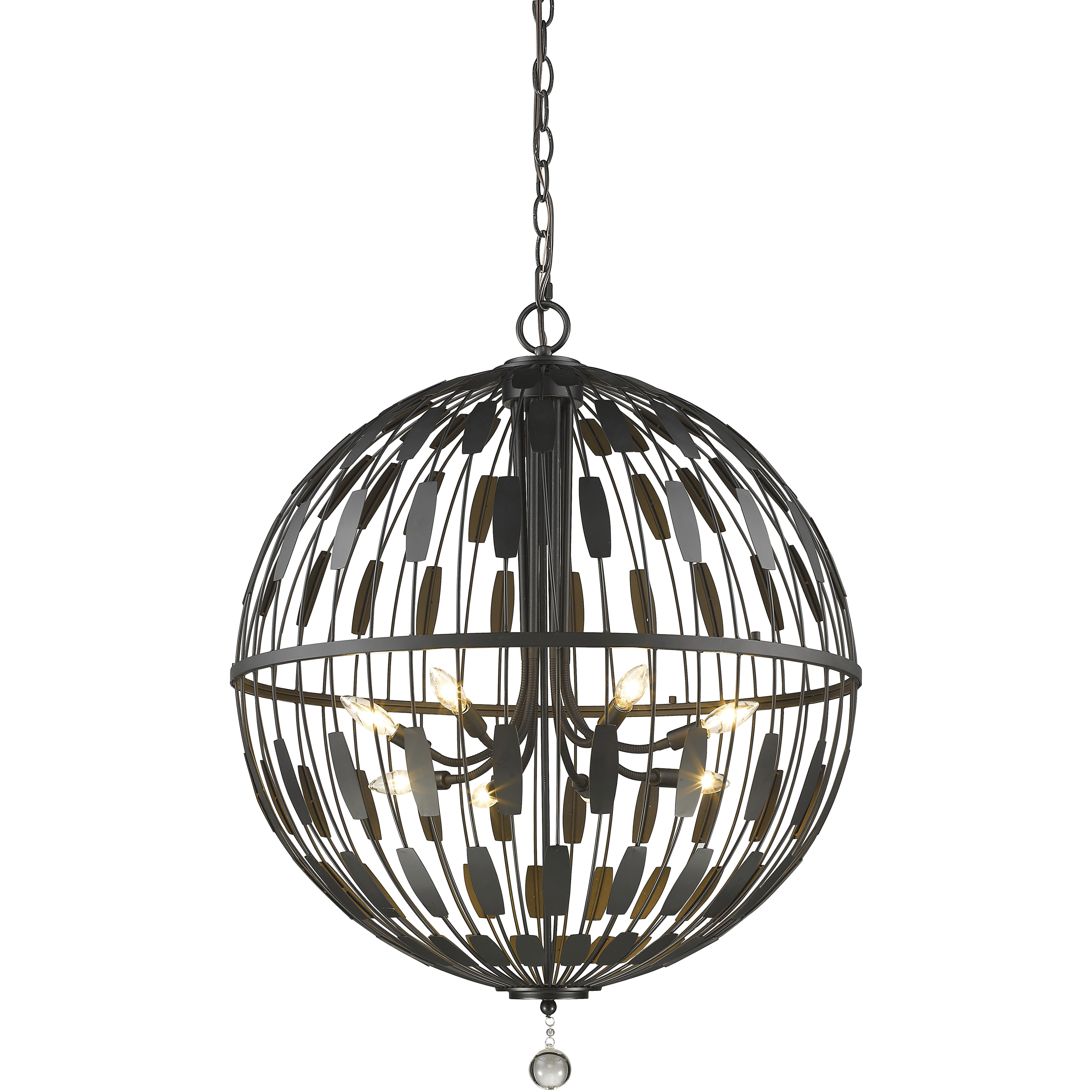 Almet 8 Light 30.25 inch Bronze Pendant Ceiling Light