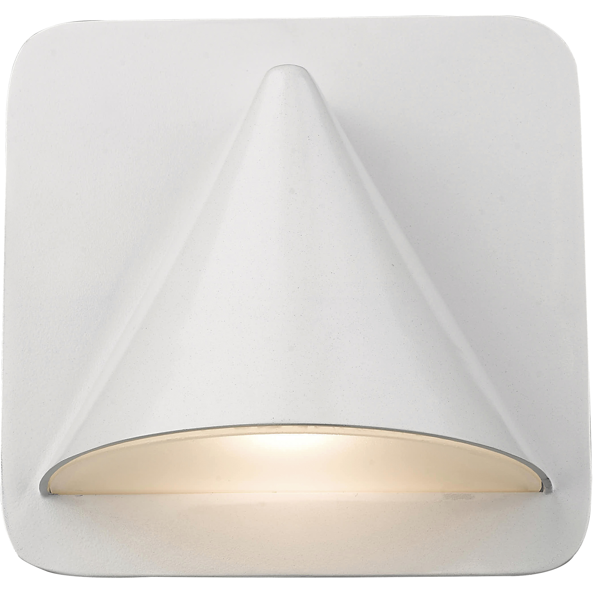 Obelisk LED 6.25 inch White Outdoor Wall Light