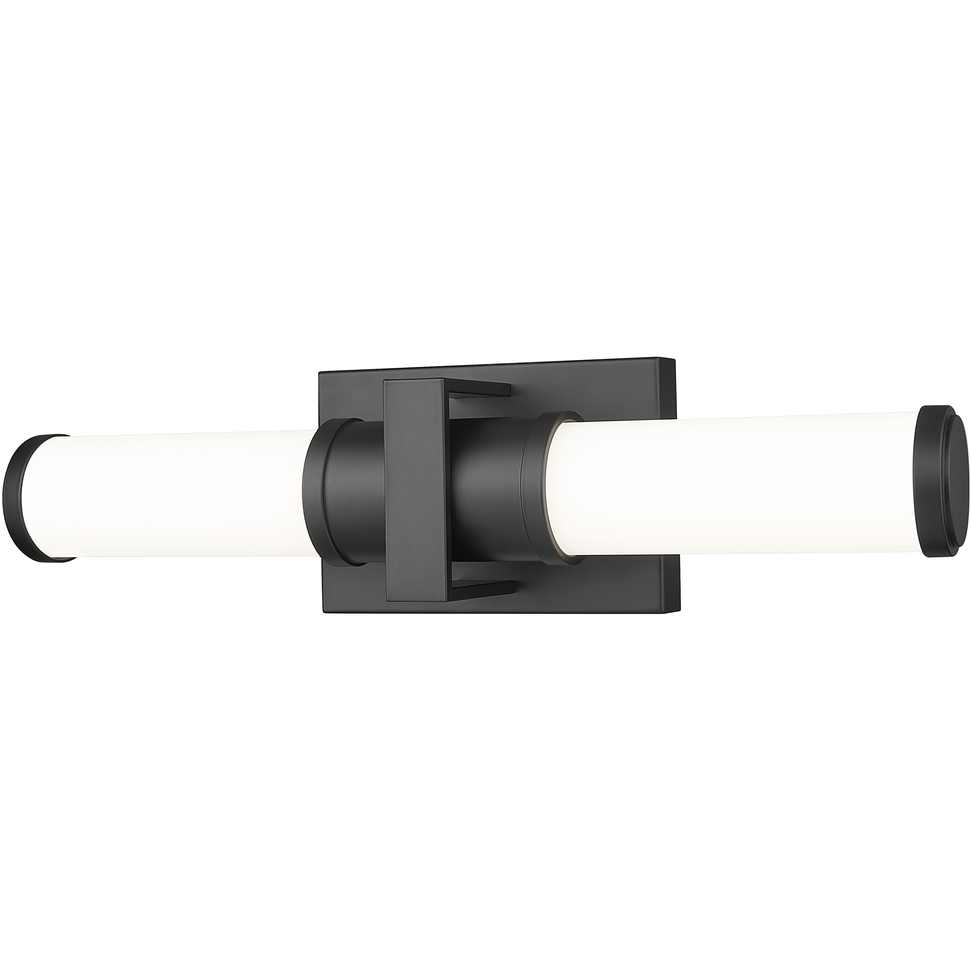 Idris LED 18.5 inch Matte Black Bathroom Vanity Wall Light