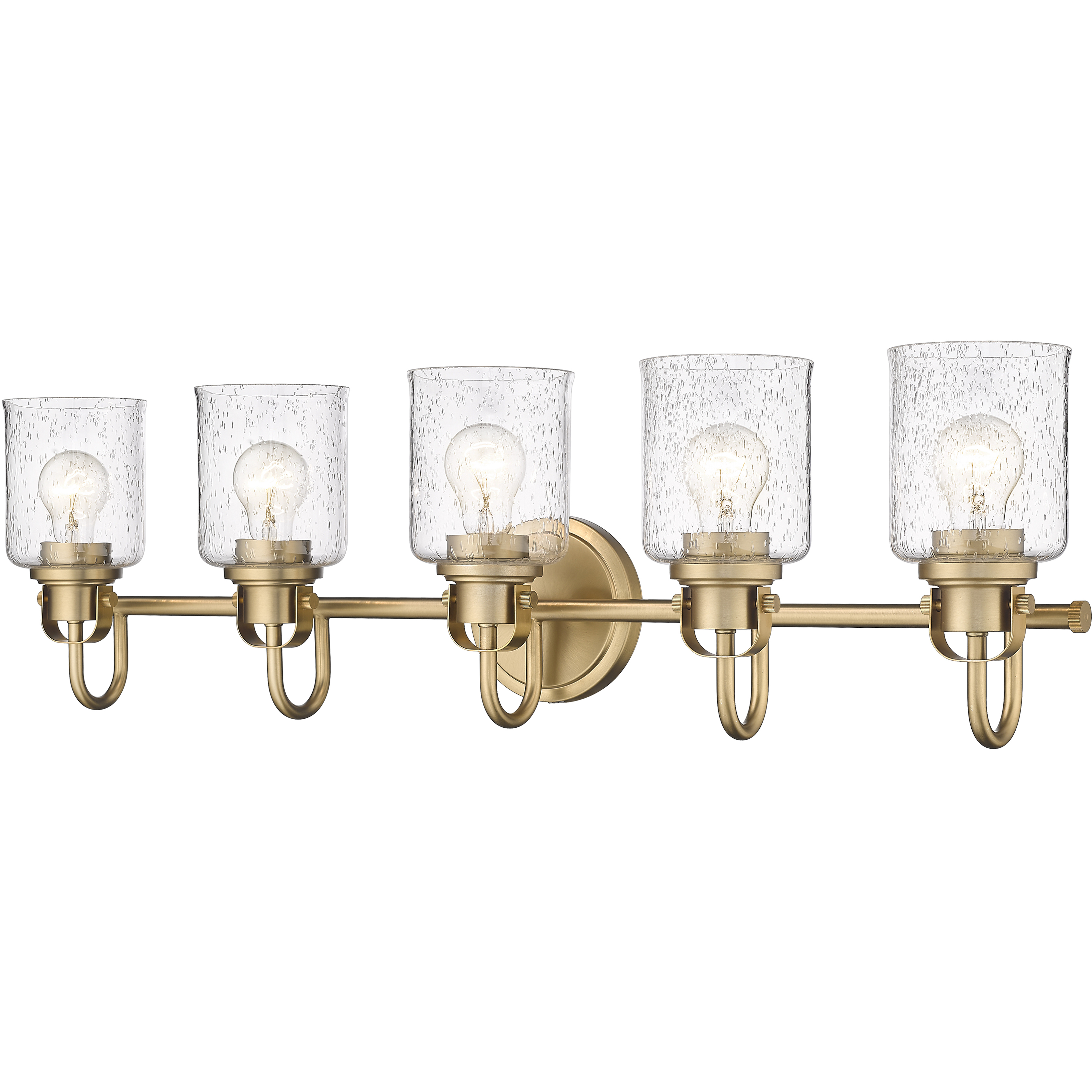 Kinsley 5 Light 35 inch Heirloom Gold Bath Vanity Wall Light in Heritage Gold