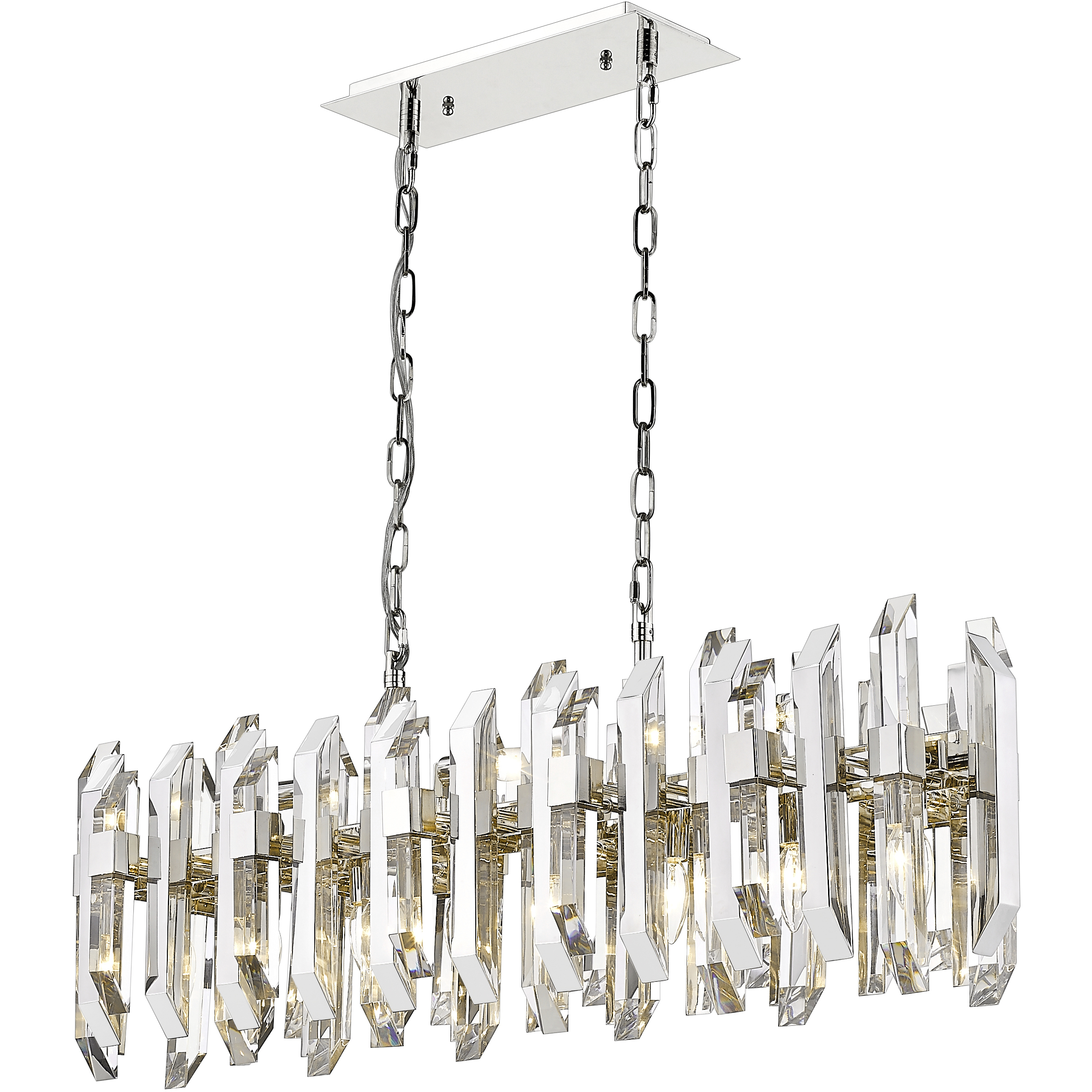 ルヴィアルーシェ　４点 Z-Lite 4006-11L-PN Bova 11 Light 42.5 inch Polished Nickel Linear