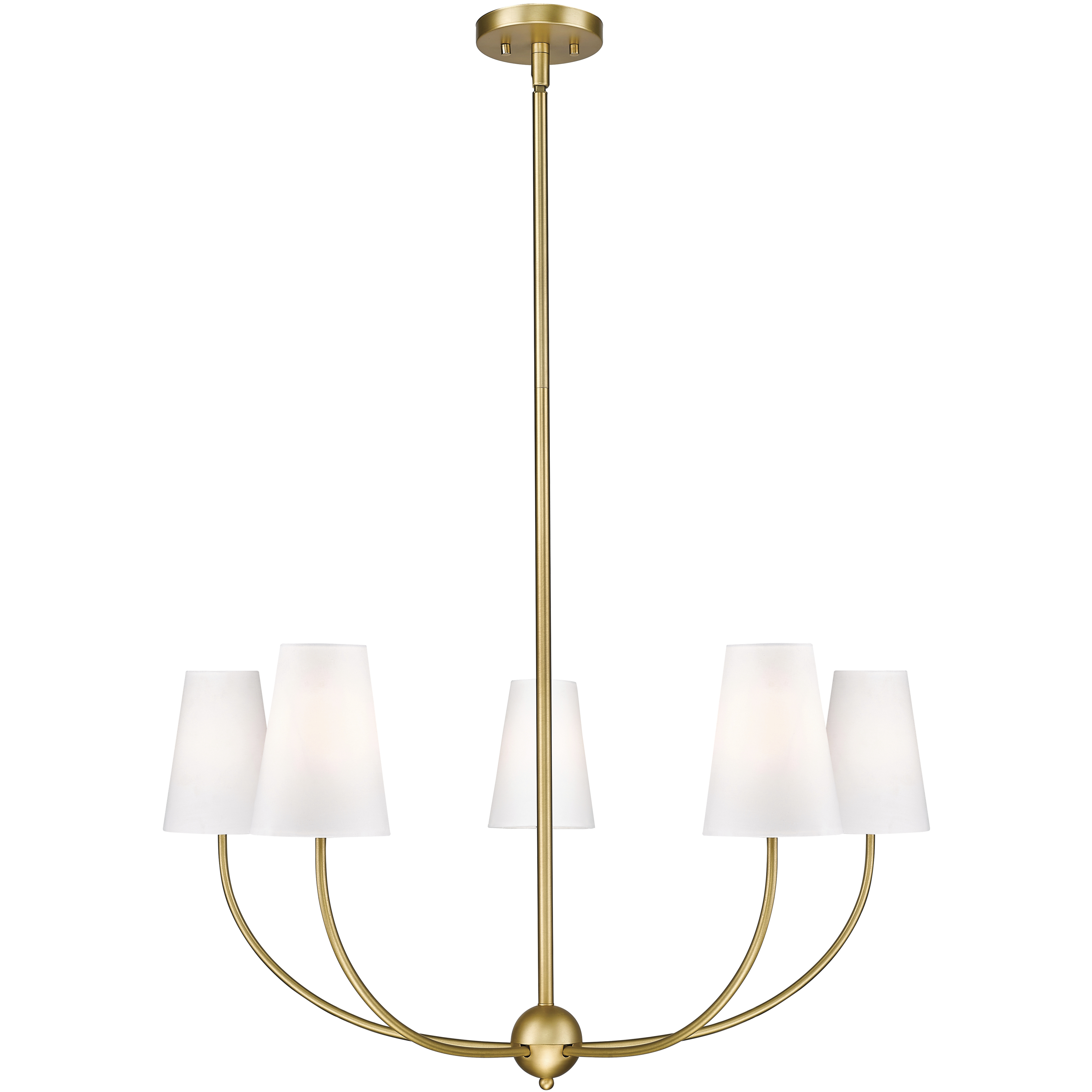 Z-Lite 3040-32RB Shannon 5 Light 32 inch Rubbed Brass
