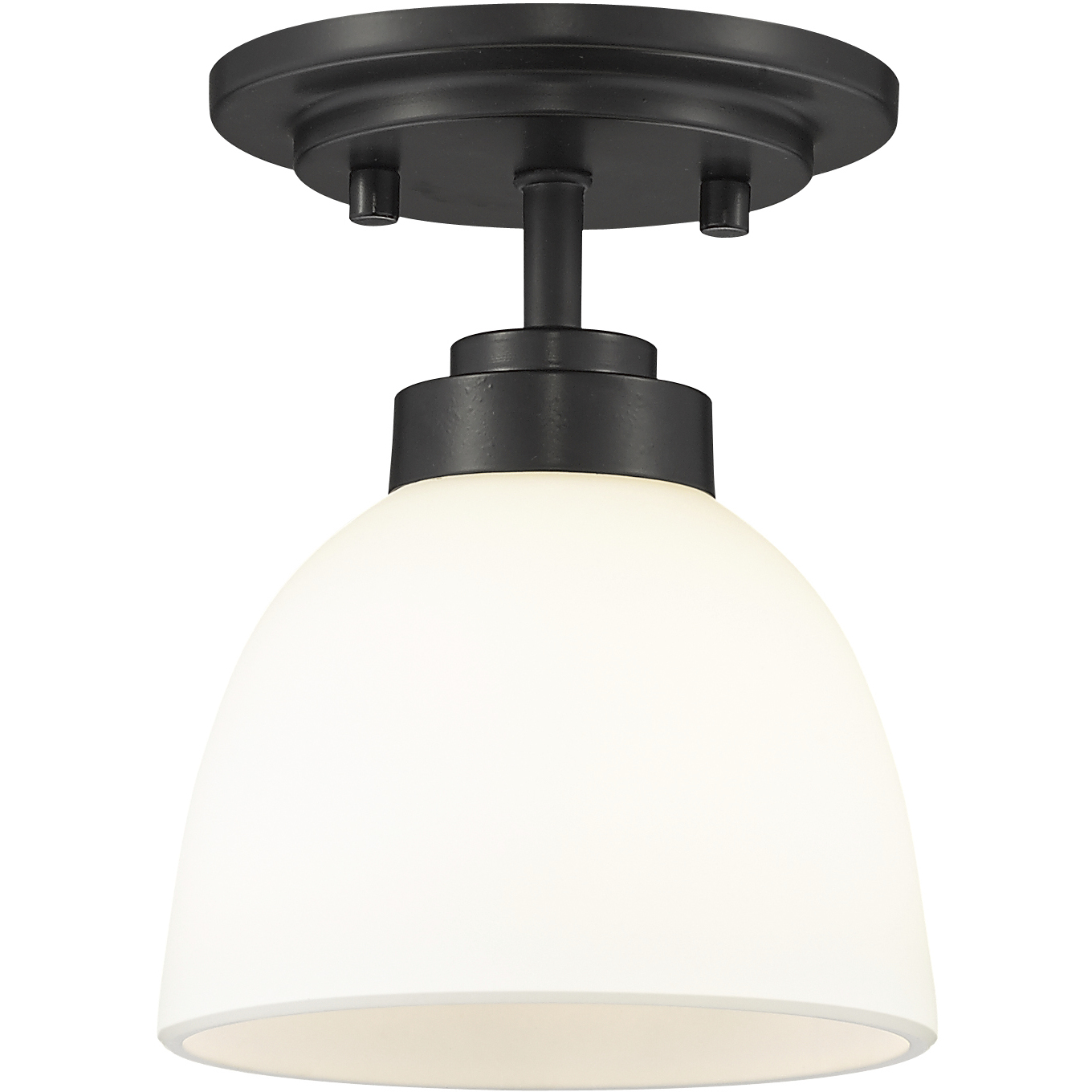 Ashton 1 Light 6 inch Matte Black Flush Mount Ceiling Light in 2