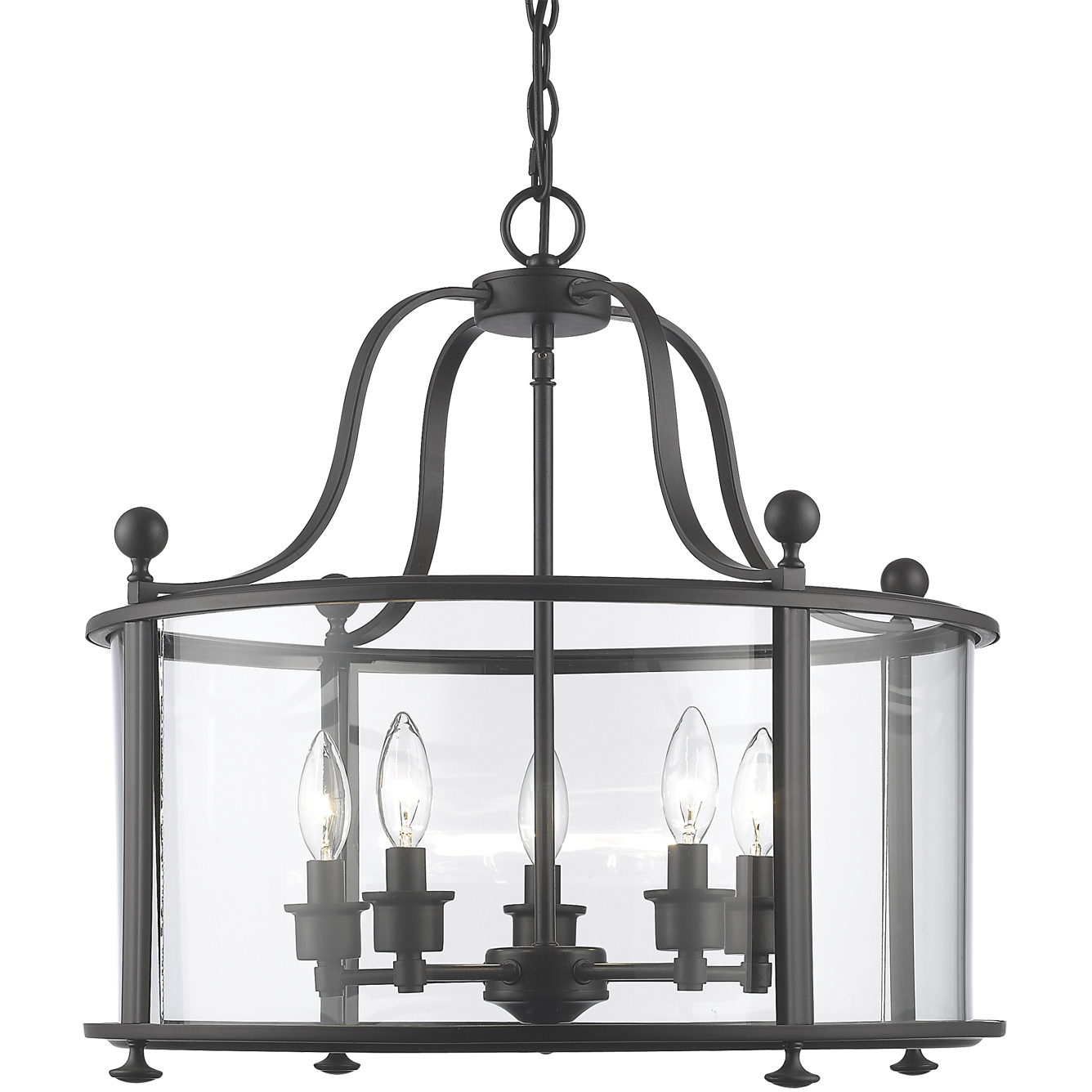 Wyndham 5 Light 21.25 inch Bronze Chandelier Ceiling Light