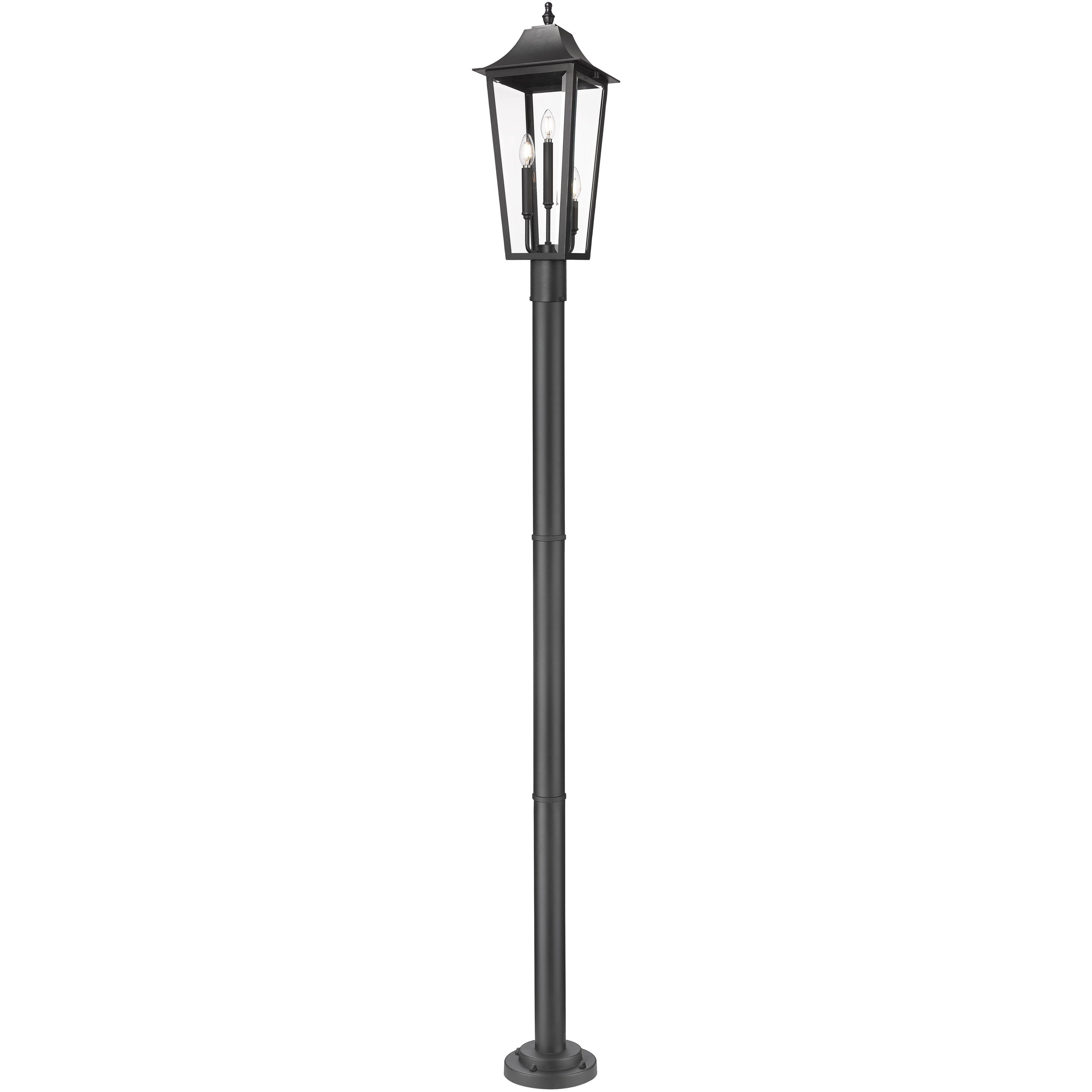 Z-Lite 5008PHBR-567P-BK Gannon 3 Light 100.5 inch Black