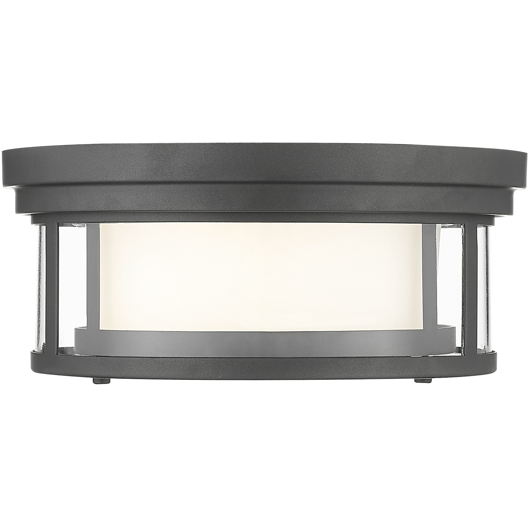 Willow 2 Light 12 inch Bronze Flush Mount Ceiling Light