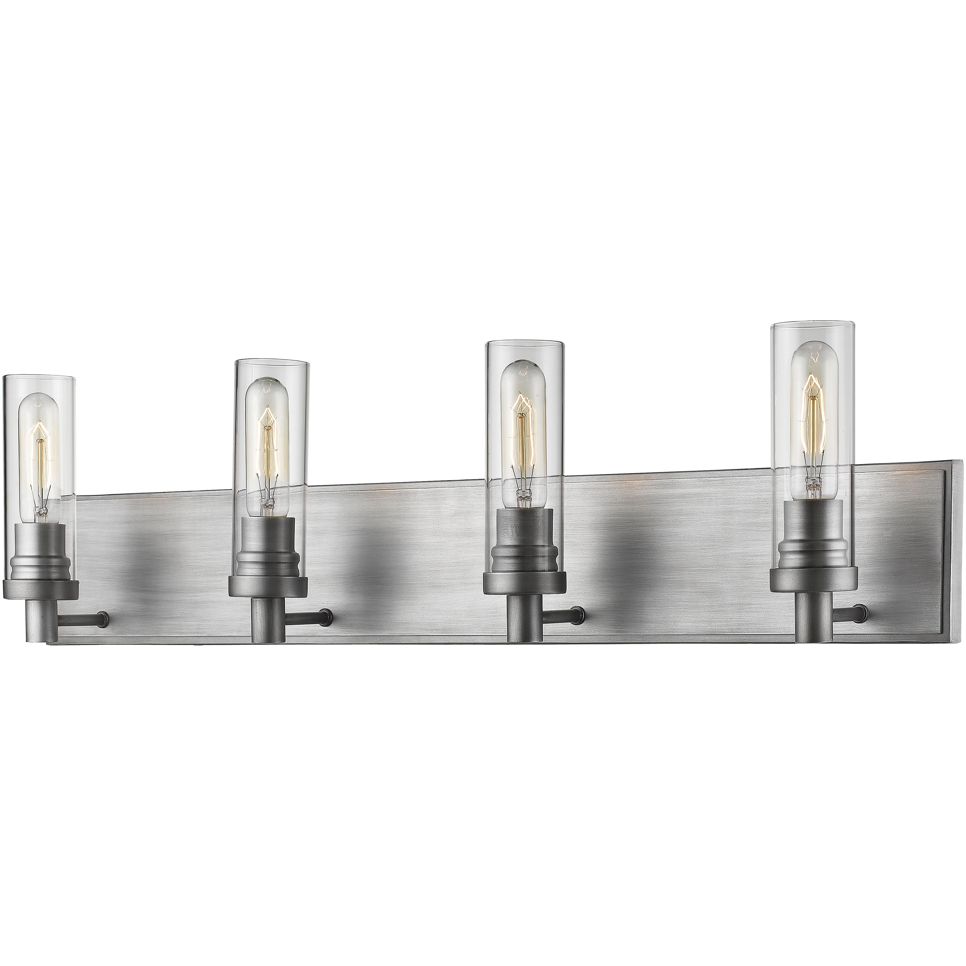 Persis 4 Light 32 inch Old Silver Vanity Wall Light