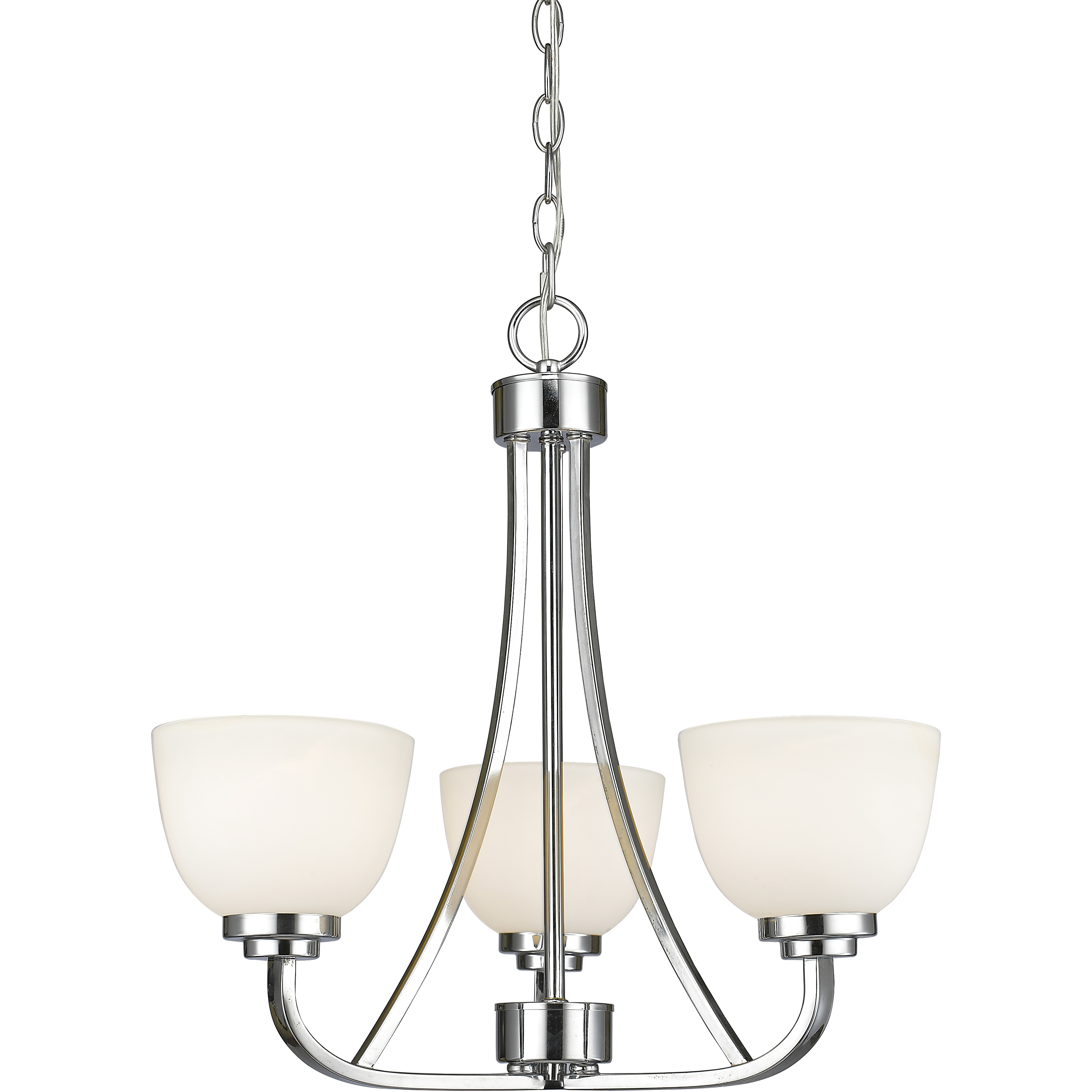 Ashton 3 Light 20.5 inch Chrome Chandelier Ceiling Light