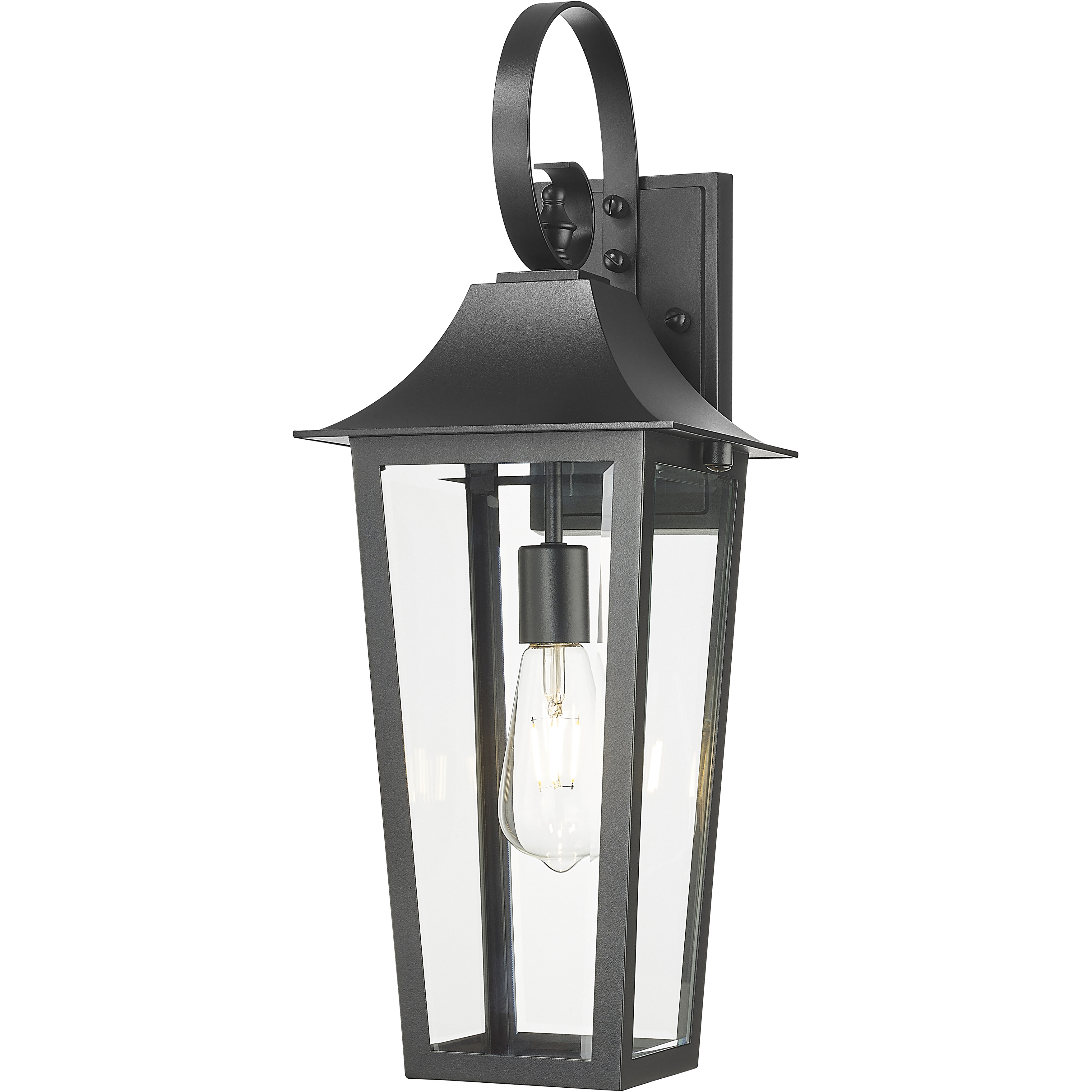 Gannon Outdoor Wall Light in Black, G9