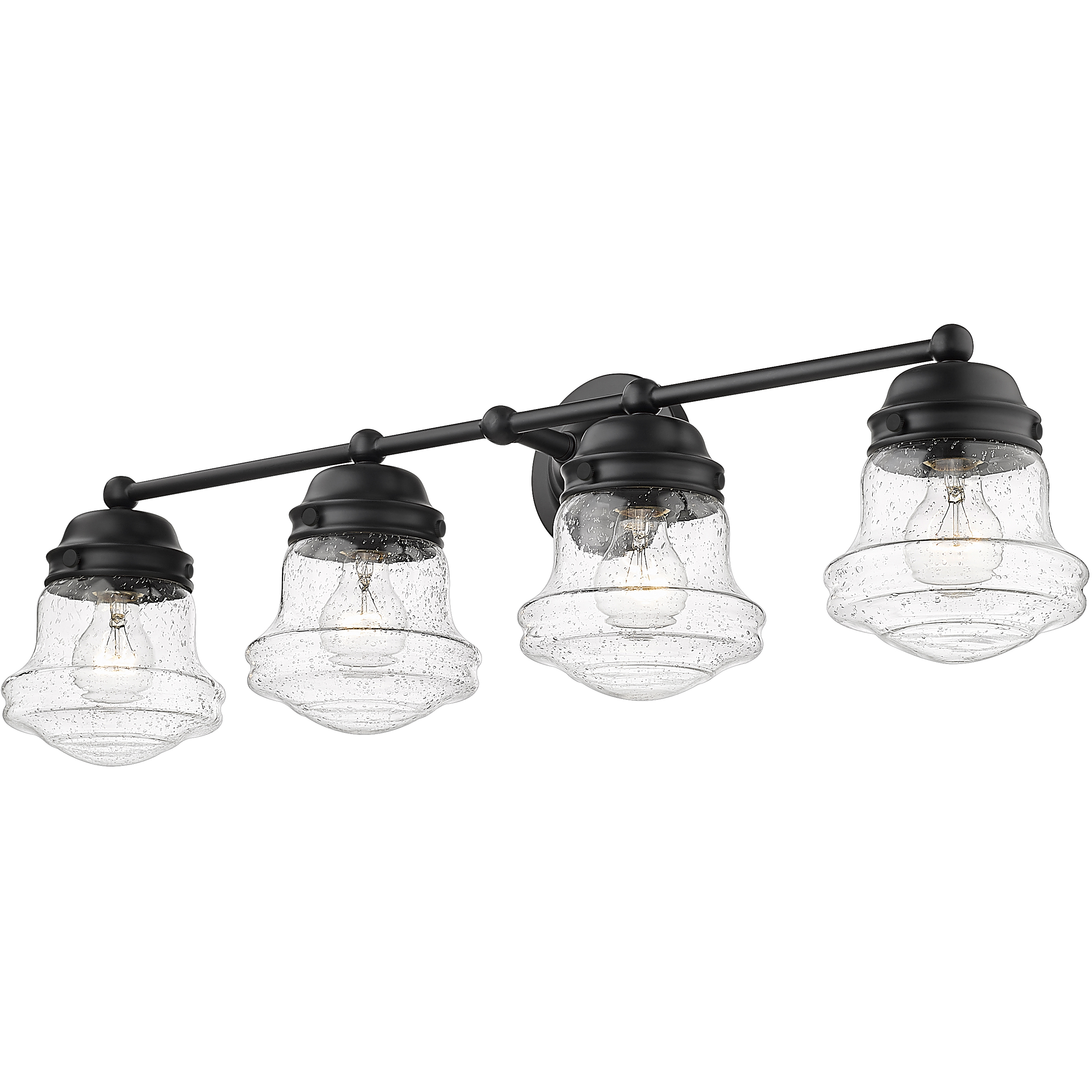 Vaughn 4 Light 31.5 inch Matte Black Vanity Wall Light