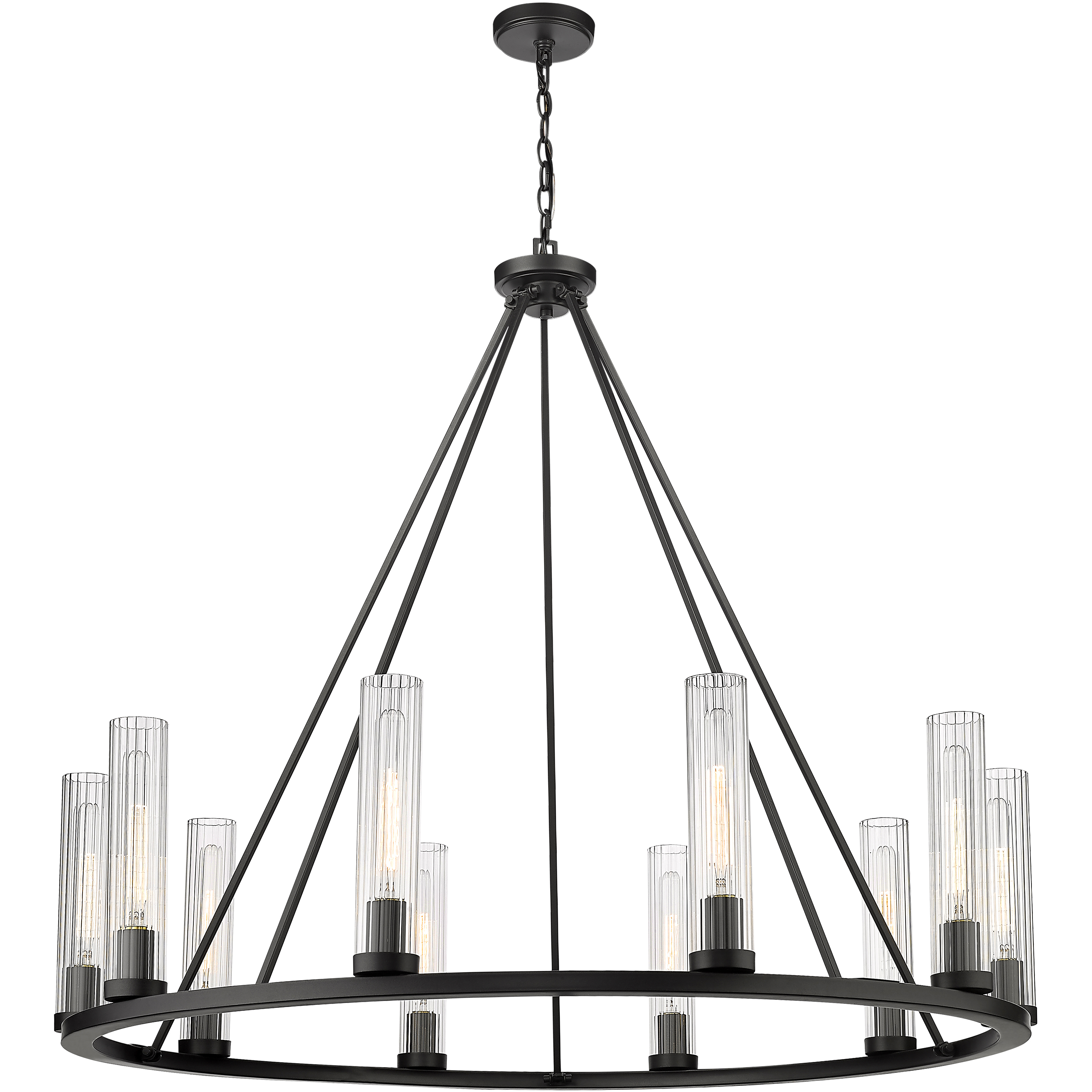 Z-Lite 3031-10BRZ Beau 10 Light 46 inch Bronze Chandelier