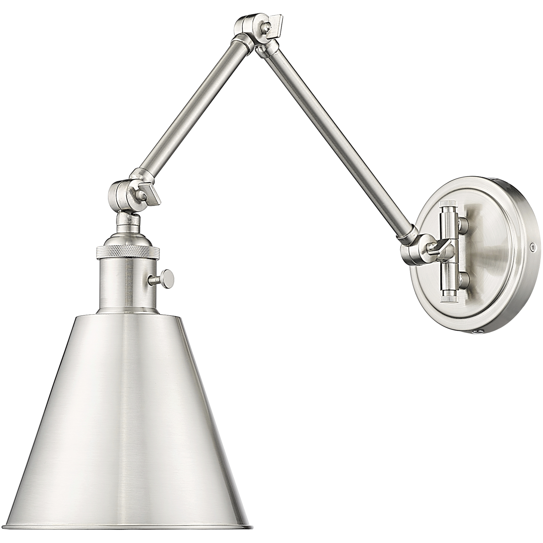 Z Lite 349S BN Gayson 1 Light 7.5 inch Brushed Nickel Wall Sconce Wall Light