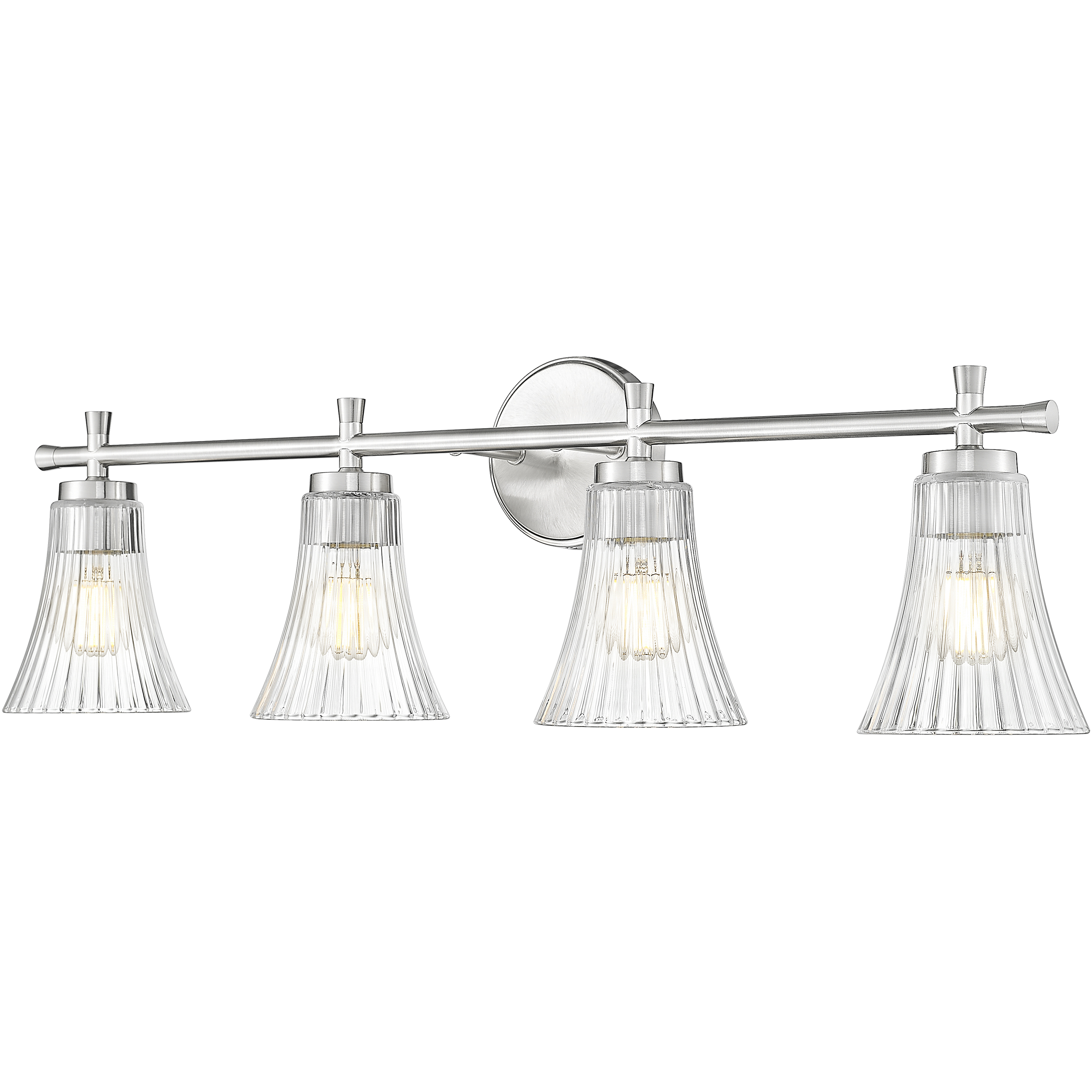 Belle 4 Light 32 inch Brushed Nickel Bath Vanity Light Wall Light