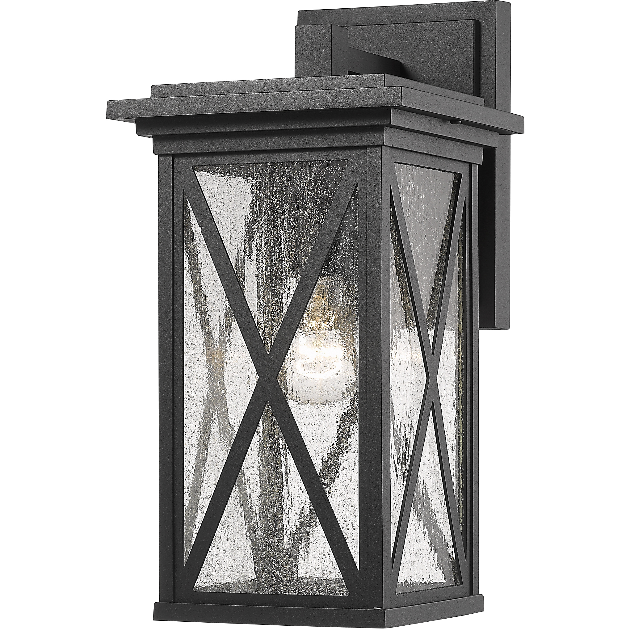 Z-Lite 583M-BK Brookside 1 Light 15.25 inch Black Outdoor Wall Light