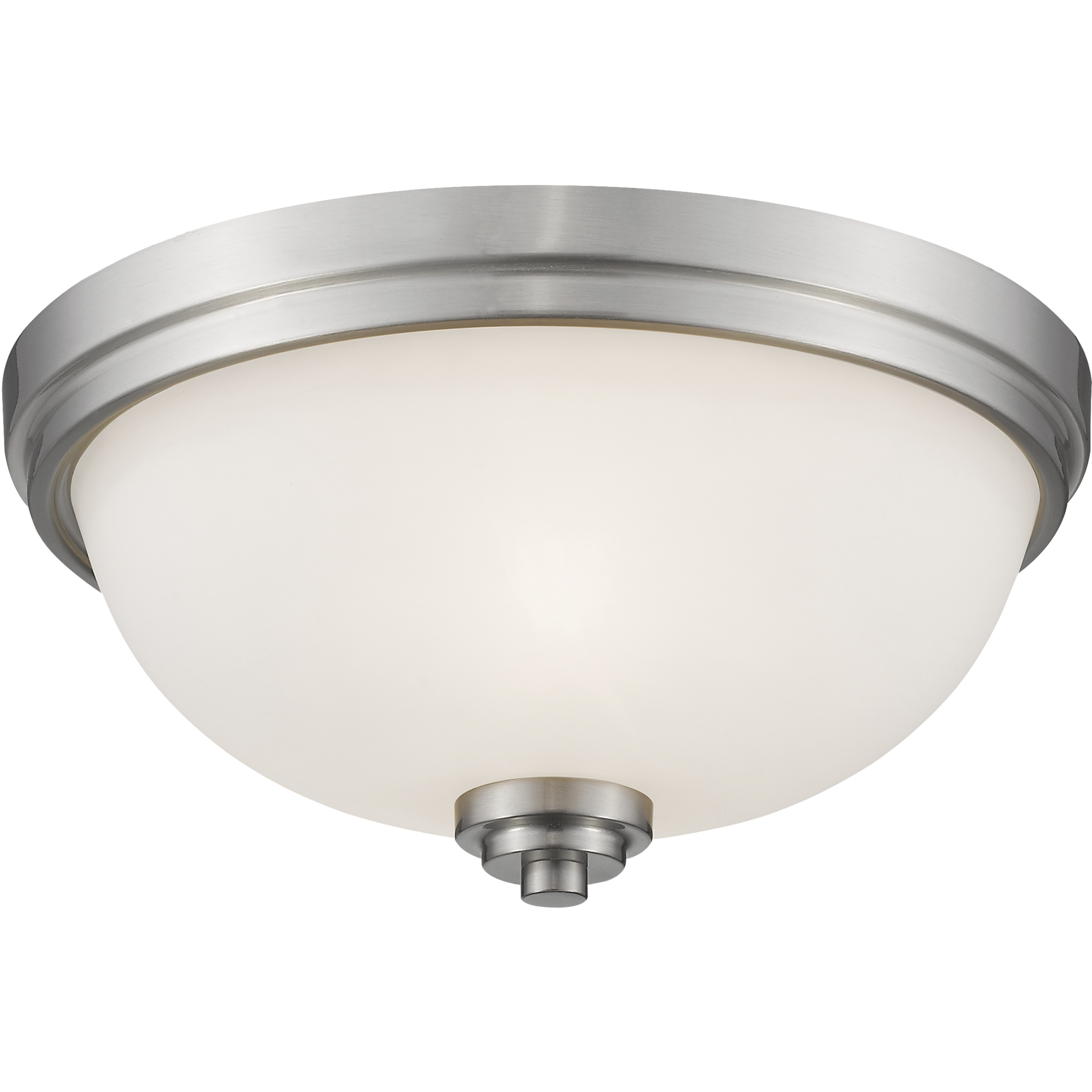 Ashton 3 Light 15 inch Brushed Nickel Flush Mount Ceiling Light in 5.5