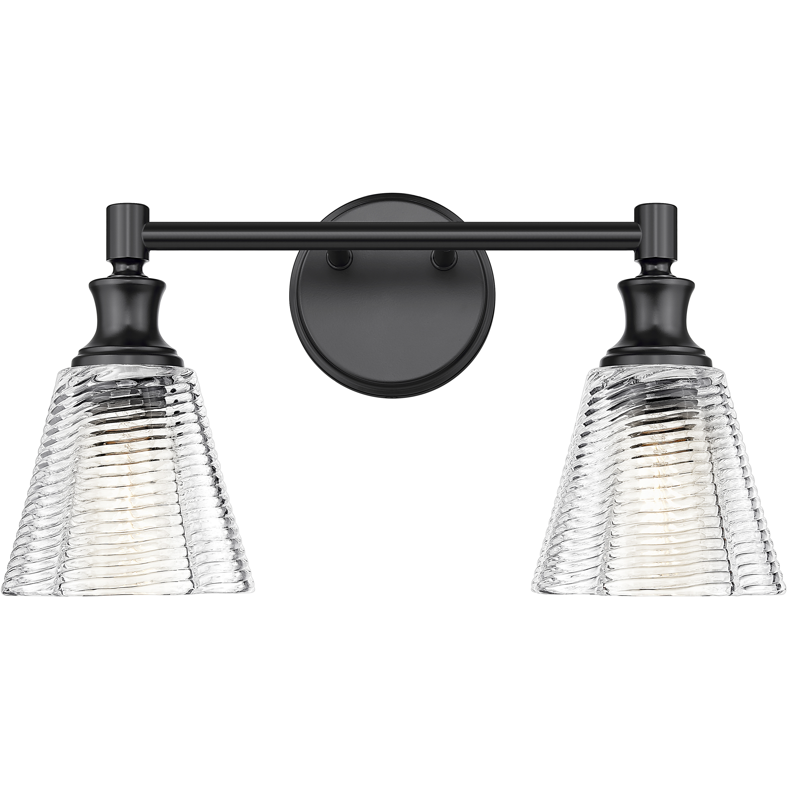 Auden 2 Light 17.75 inch Matte Black Bath Vanity Wall Light