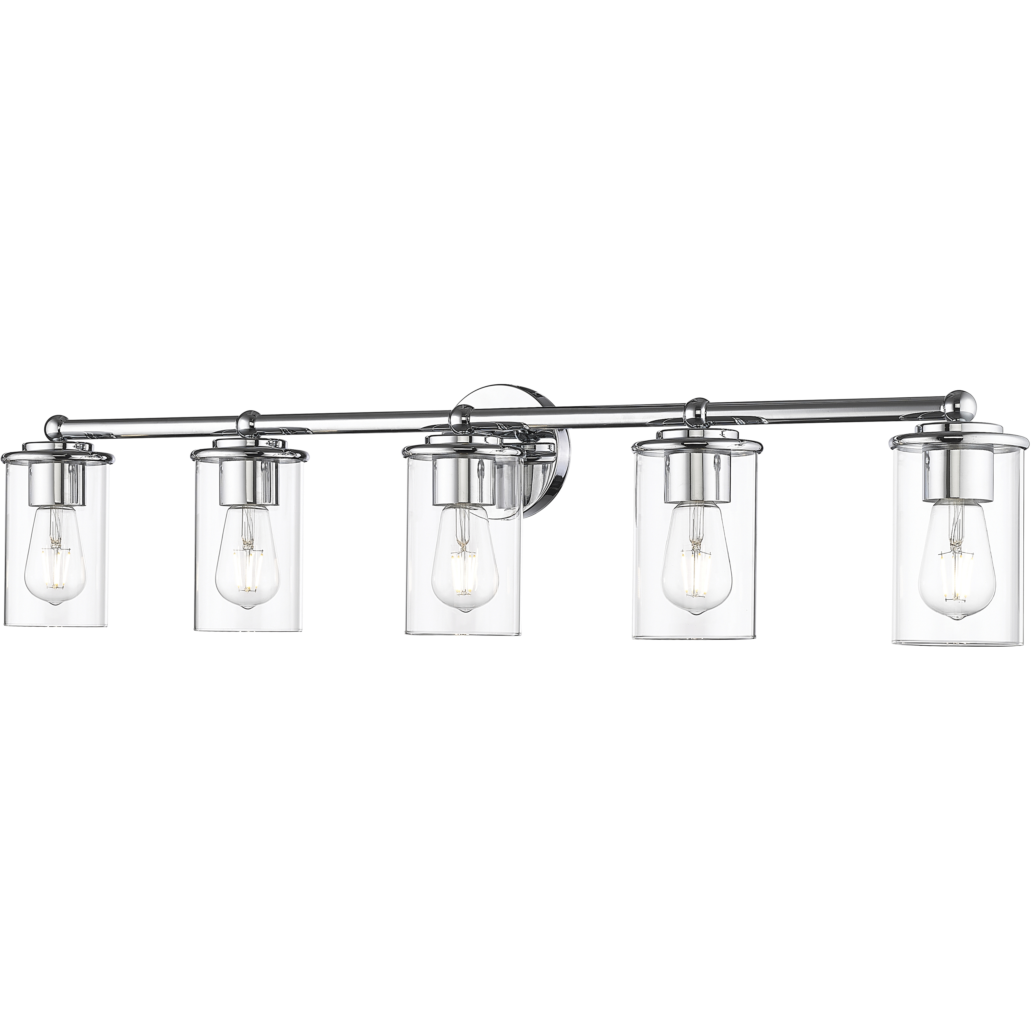 Thayer 5 Light 39 inch Chrome Vanity Wall Light