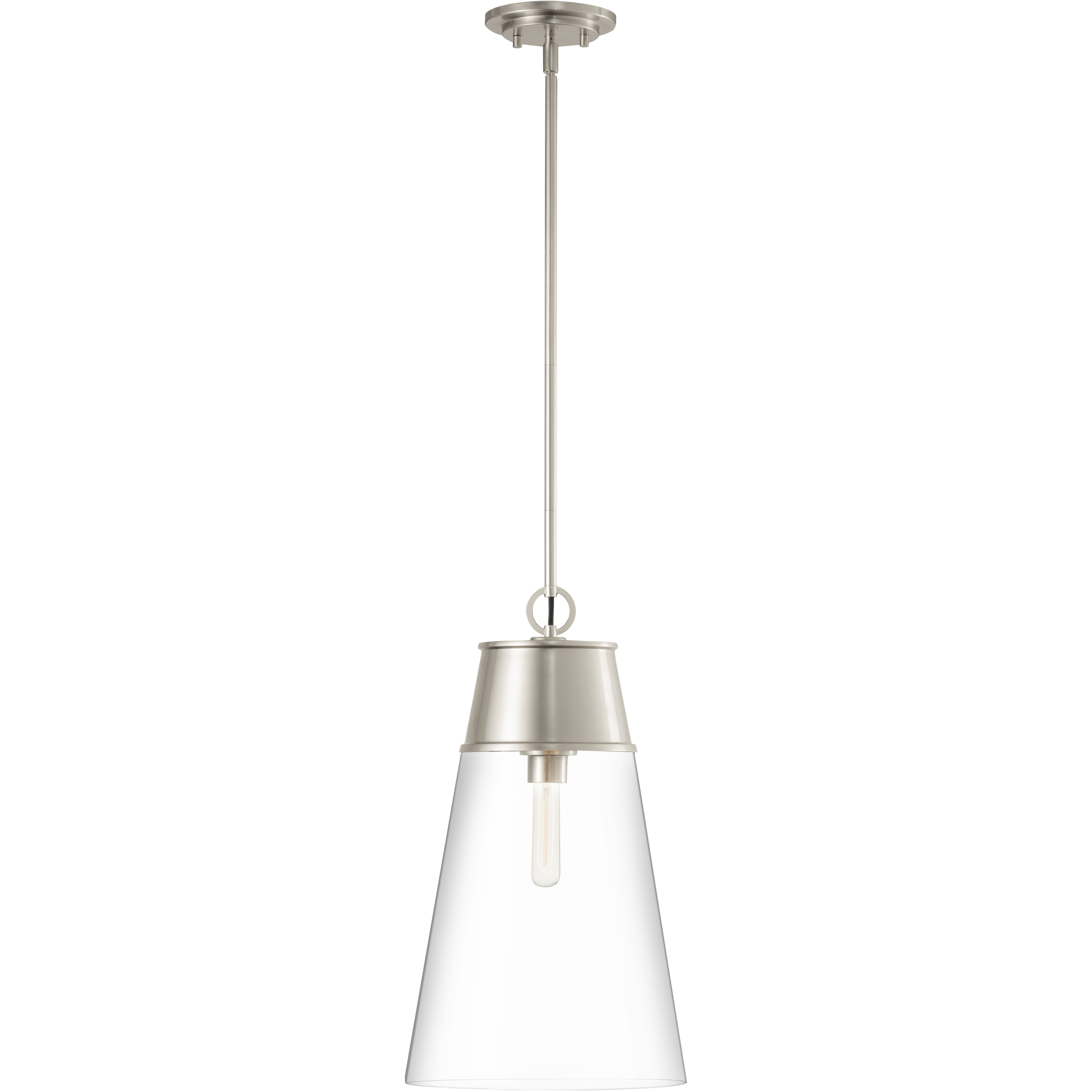 Wentworth 1 Light 11.5 inch Brushed Nickel Pendant Ceiling Light