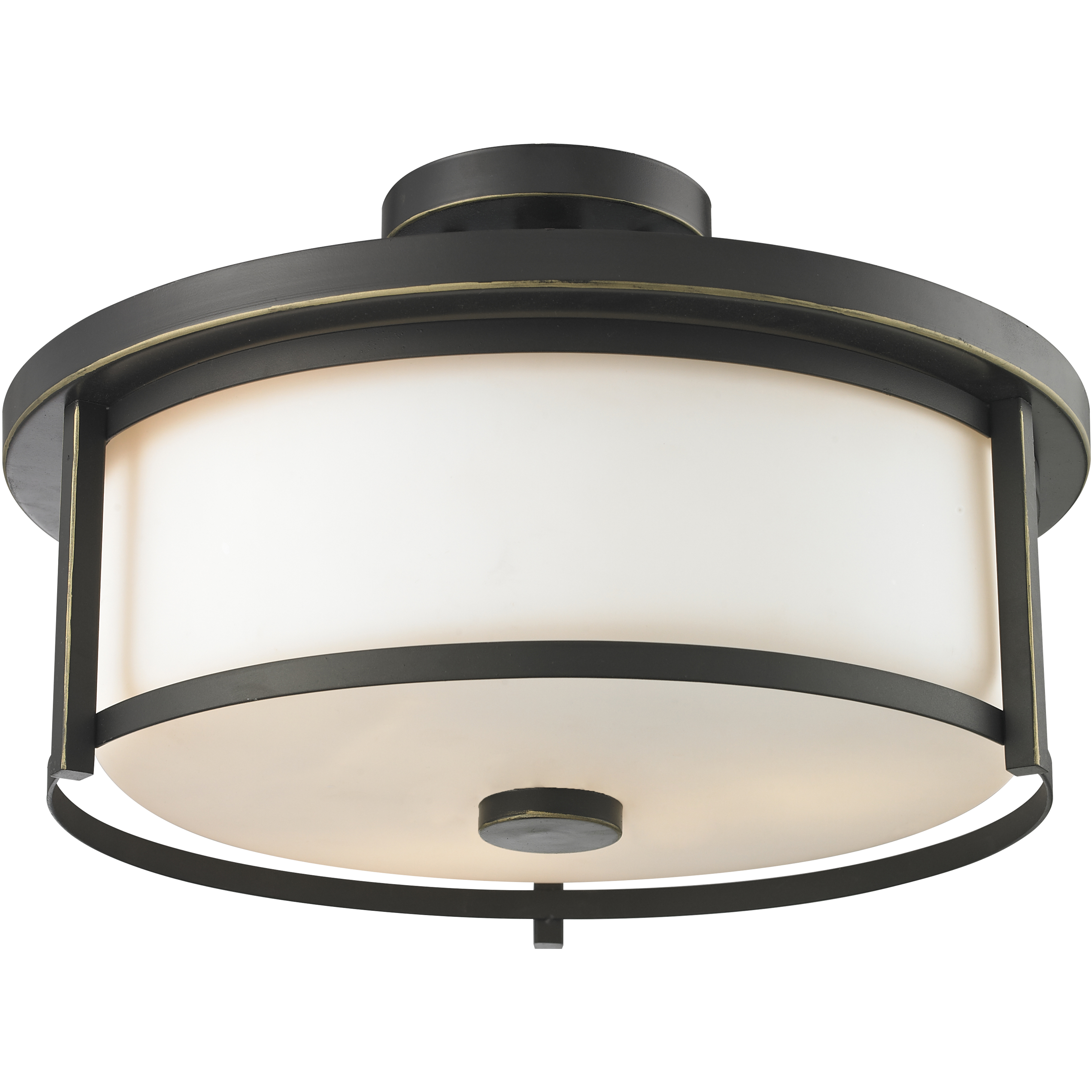 Savannah 3 Light 15.75 inch Olde Bronze Semi Flush Mount Ceiling Light in 8.1