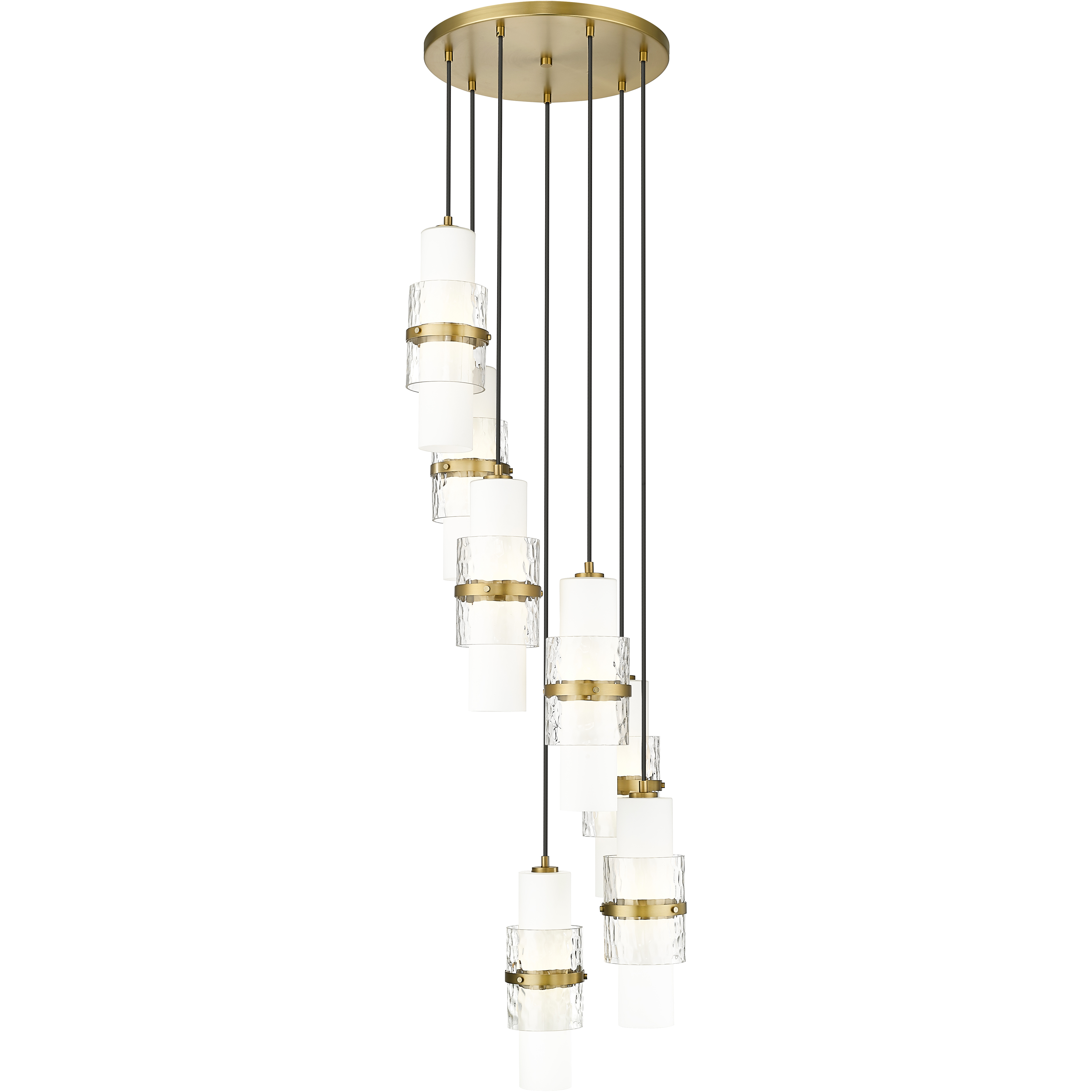 Cayden 7 Light 18 inch Modern Gold Chandelier Ceiling Light