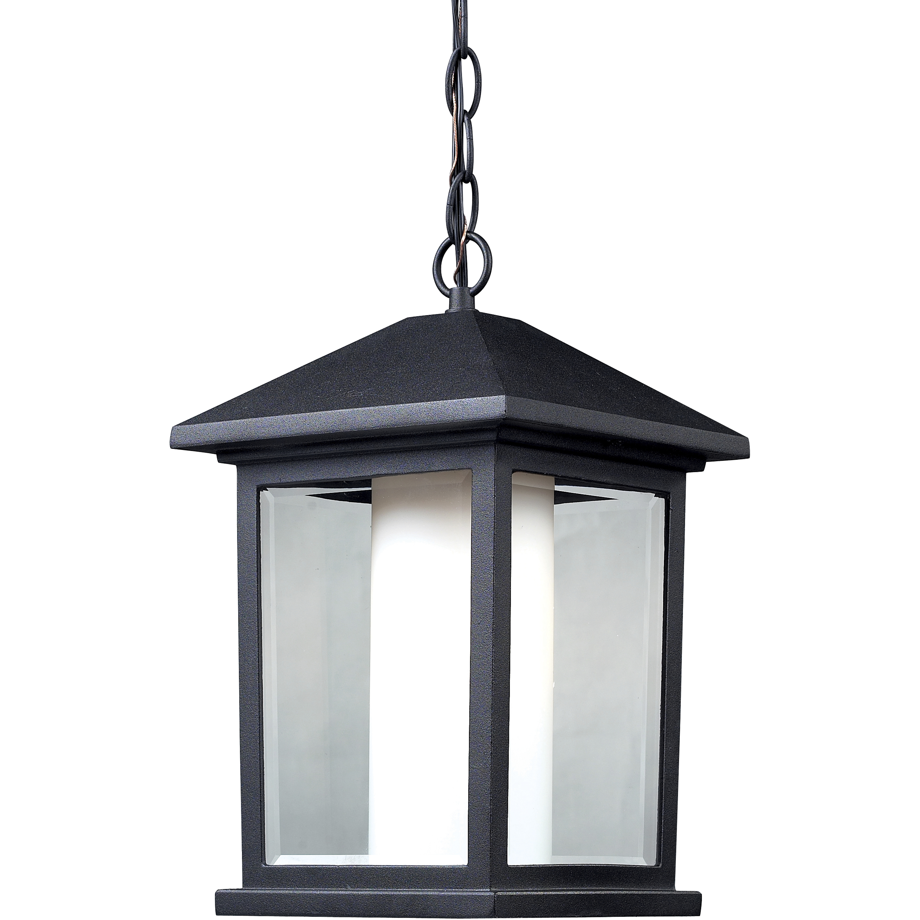 Mesa 1 Light 9.5 inch Black Outdoor Chain Mount Ceiling Fixture