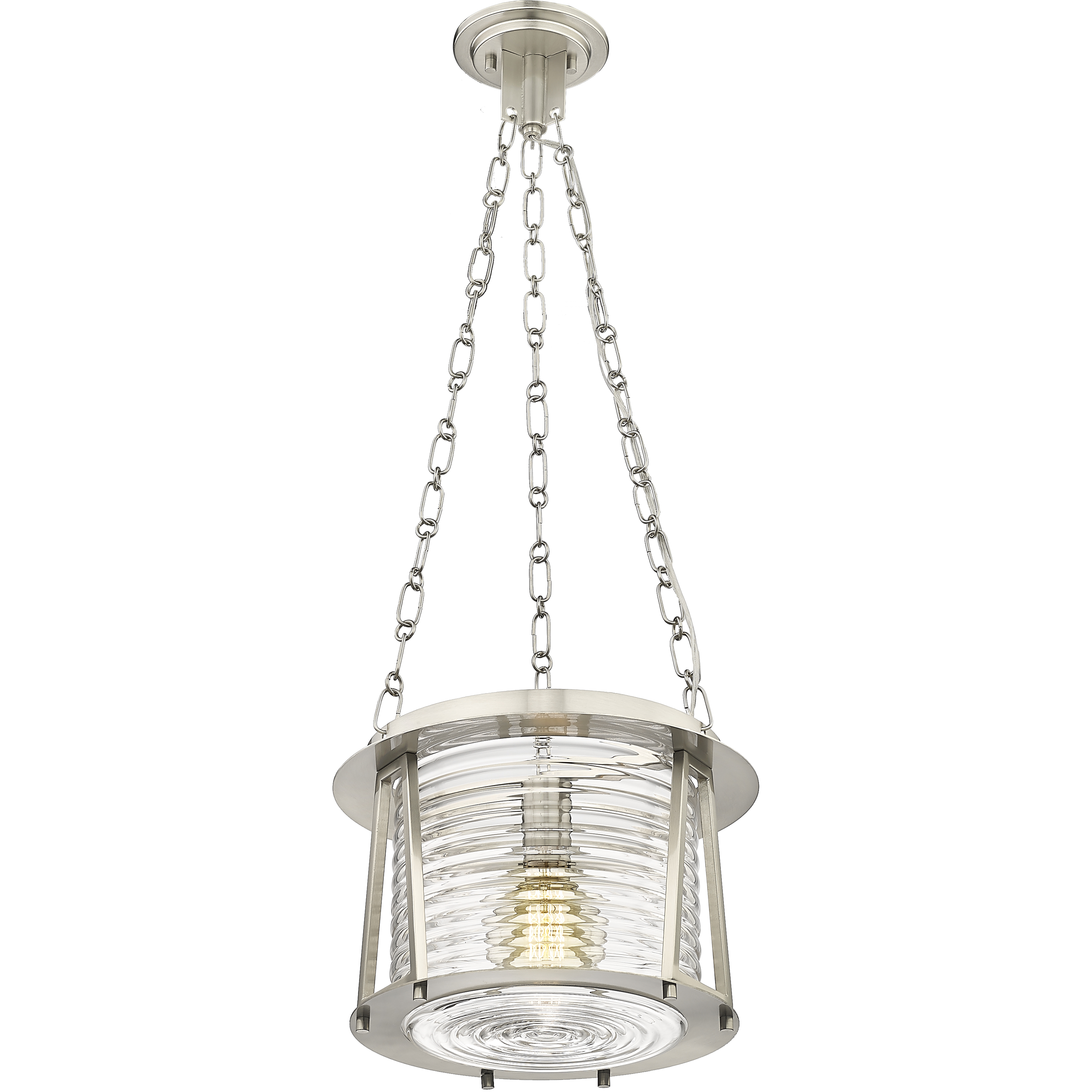 Cape Harbor 1 Light 13 inch Brushed Nickel Pendant Ceiling Light