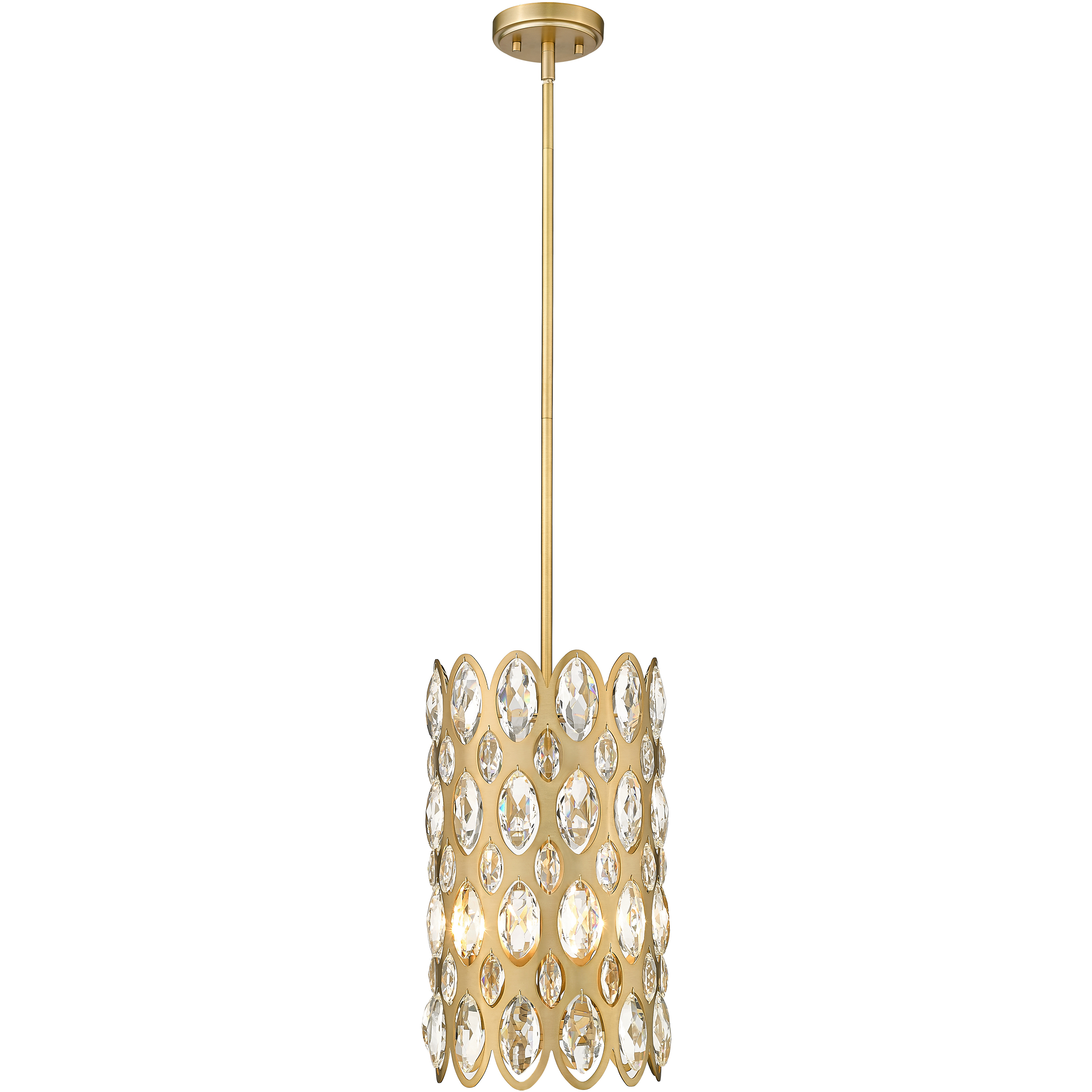 Dealey 3 Light 9.25 inch Heirloom Brass Pendant Ceiling Light