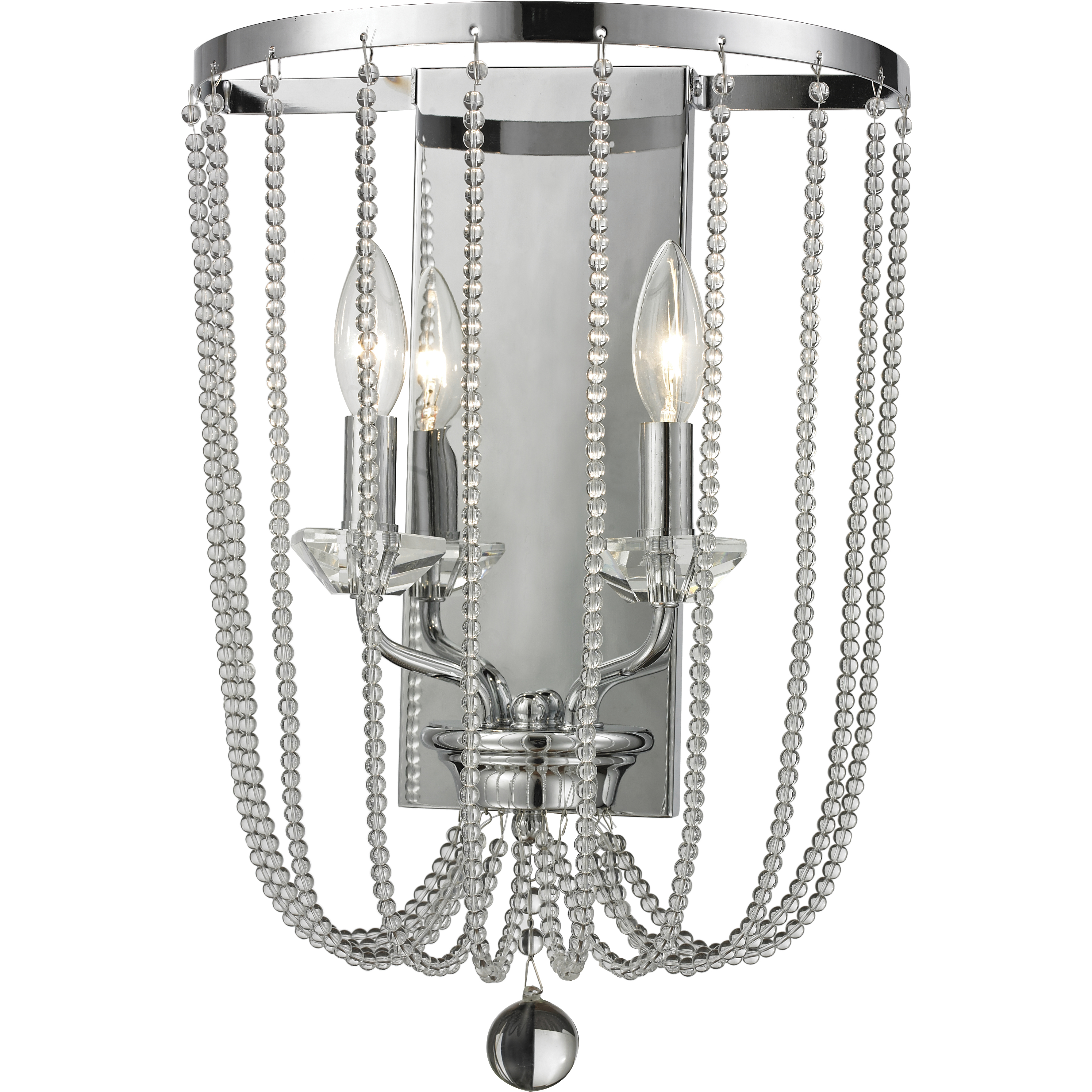 Serenade 2 Light 12 inch Chrome Wall Sconce Wall Light
