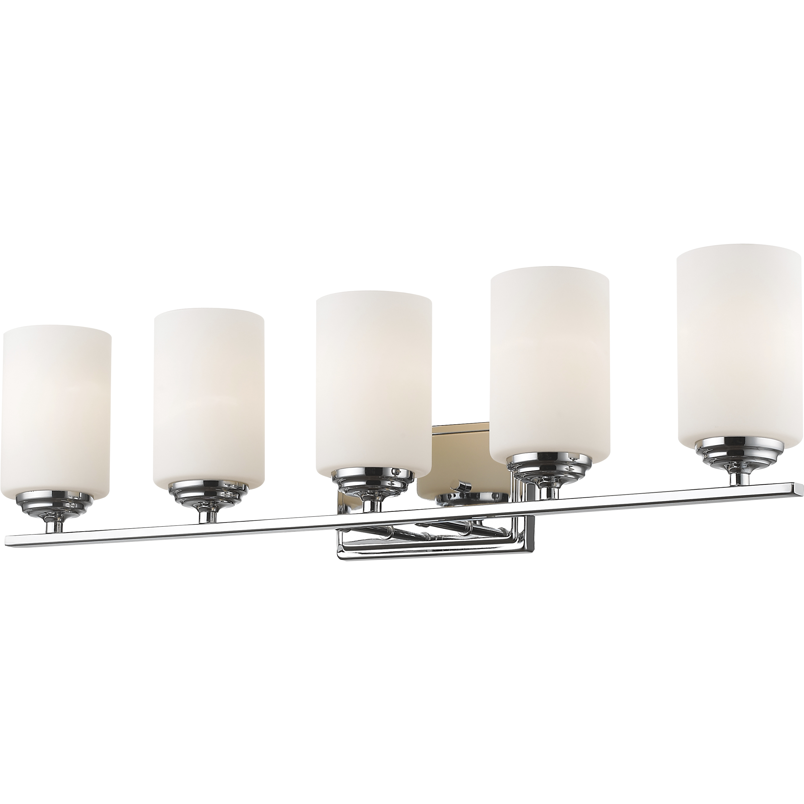 Bordeaux 5 Light 30.75 inch Chrome Vanity Wall Light