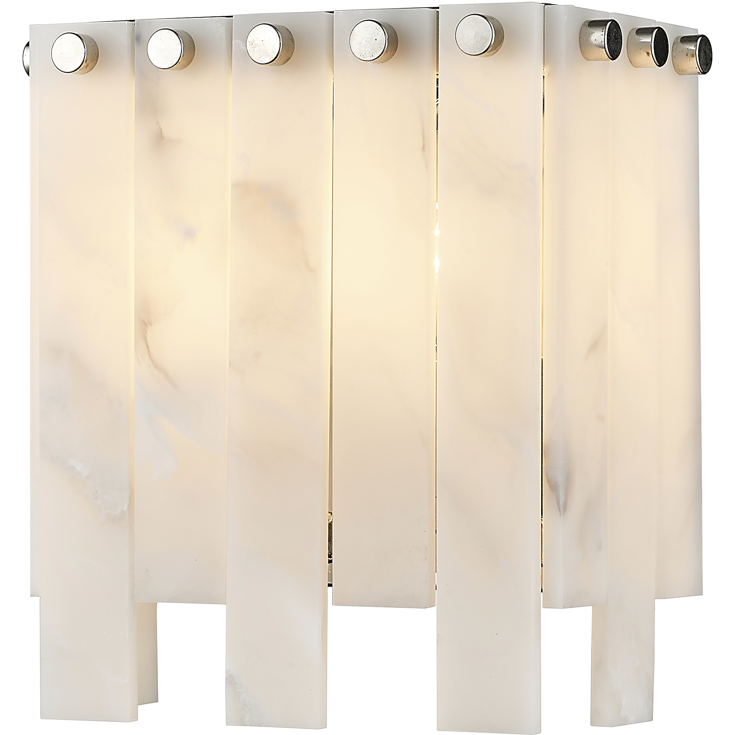 Viviana 2 Light 7.5 inch Polished Nickel Wall Sconce Wall Light