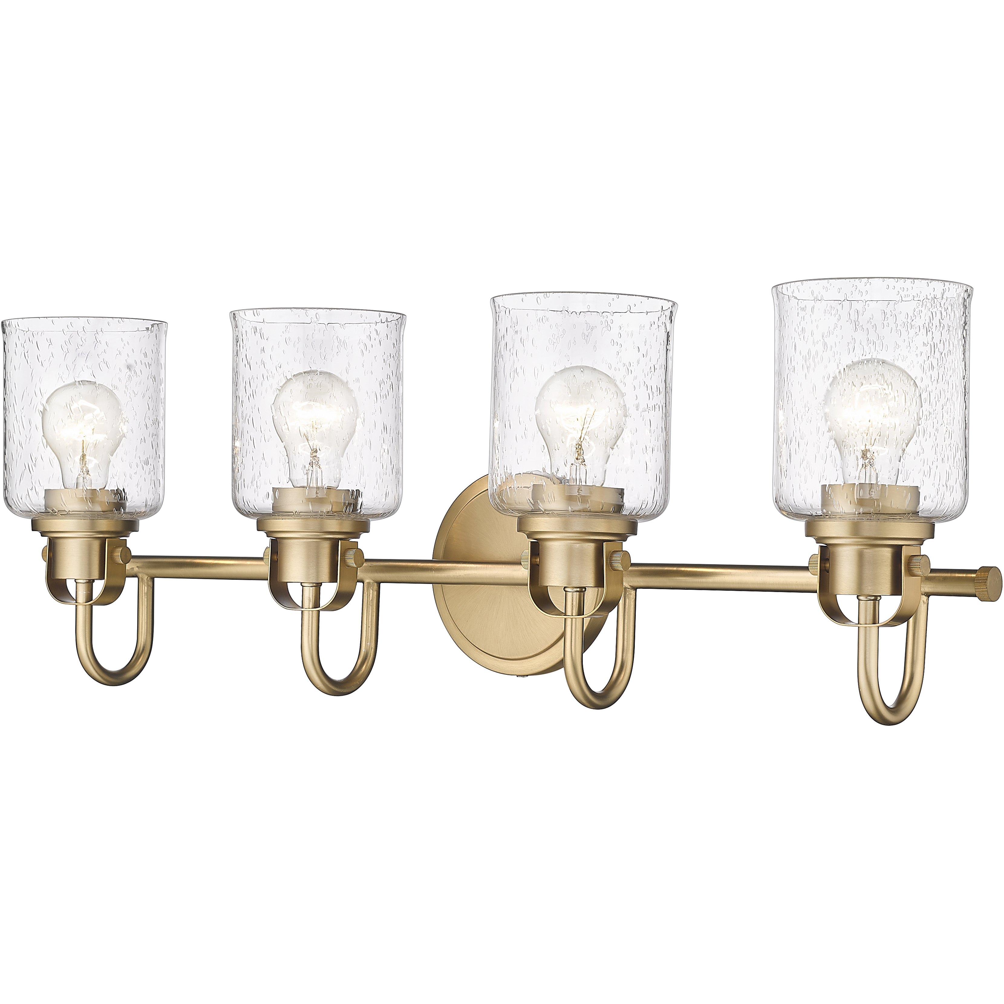 Kinsley 4 Light 28 inch Heirloom Gold Bath Vanity Wall Light in Heritage Gold
