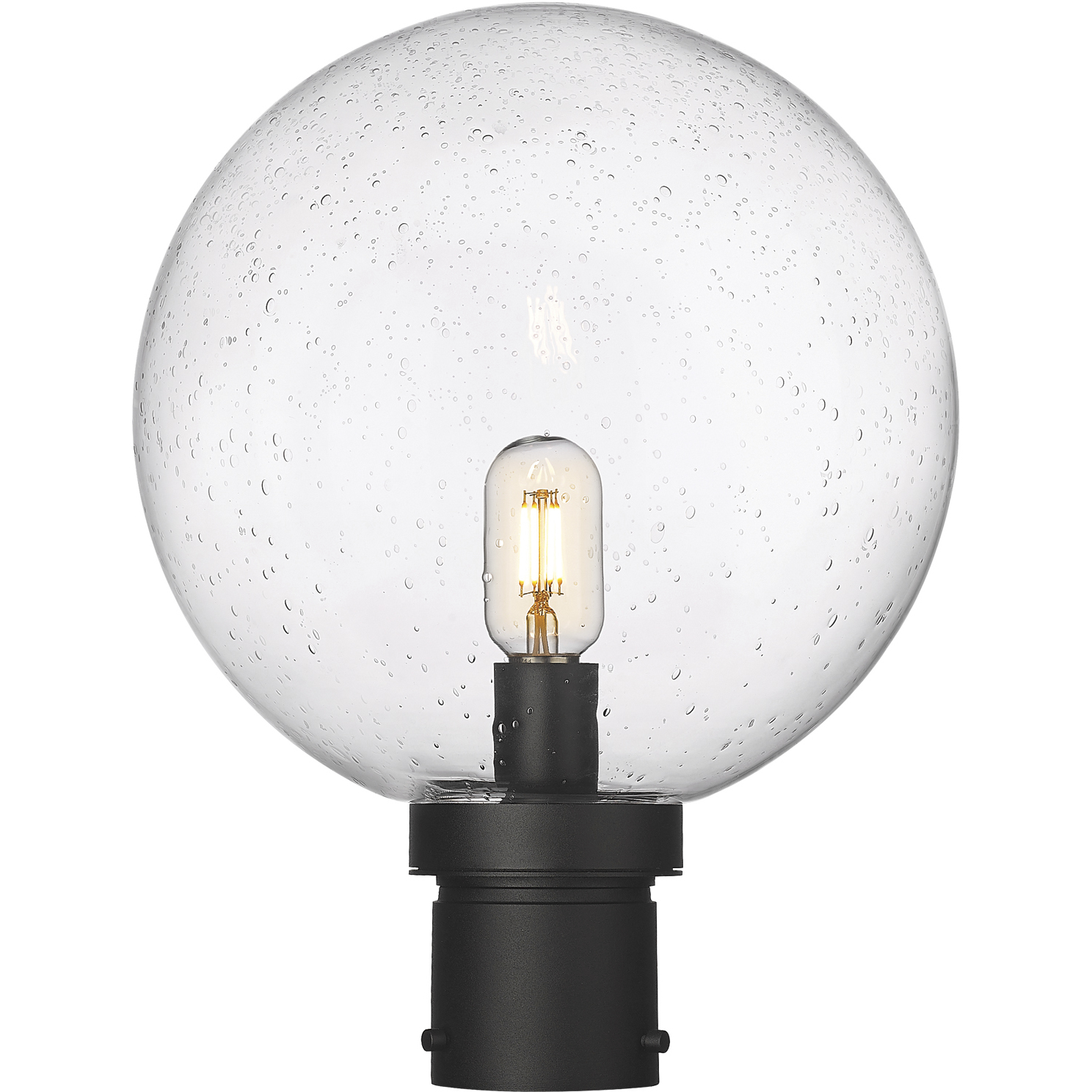 Laurent 1 Light 15.75 inch Black Outdoor Post Mount Fixture