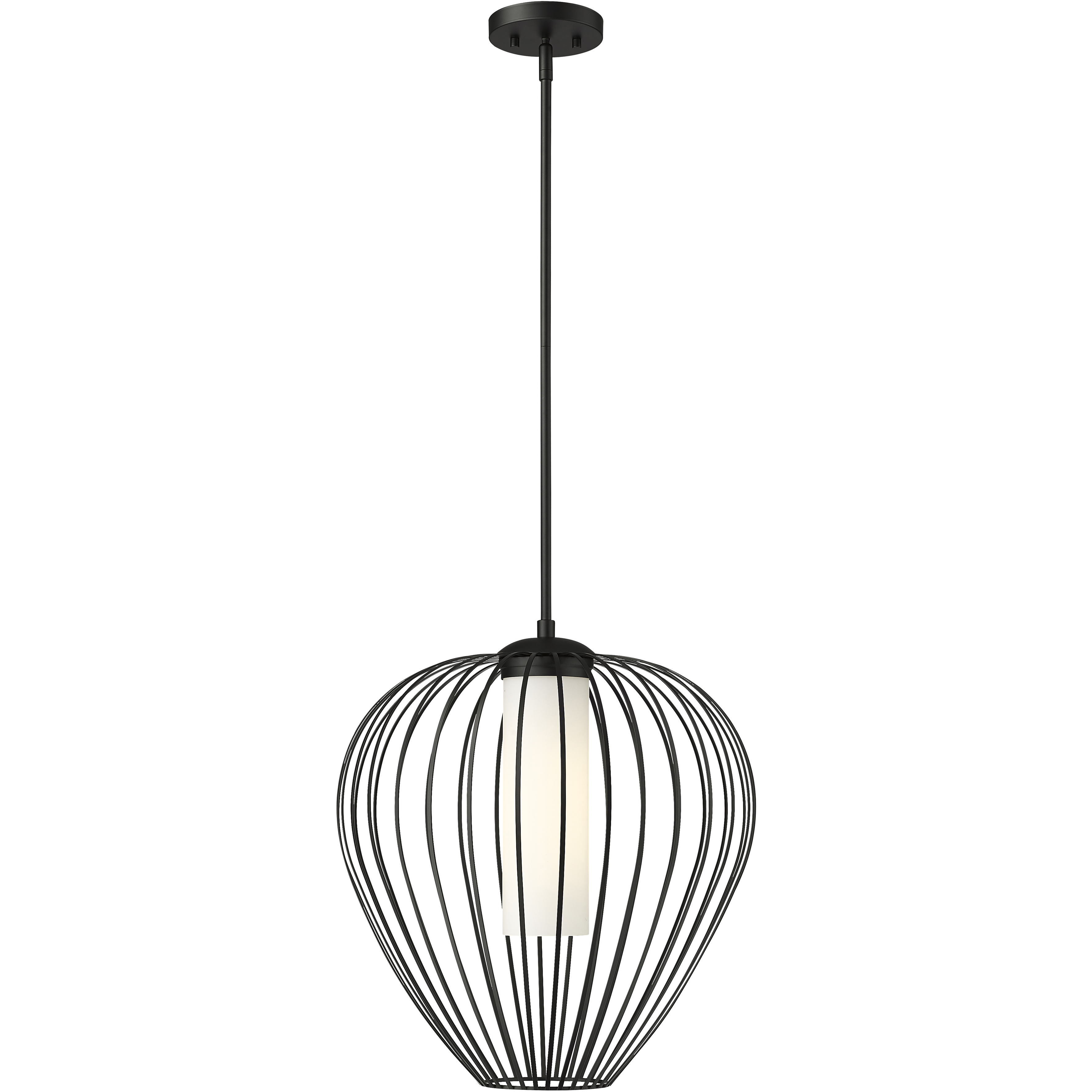 Z-Lite 7507-18MB Savanti 1 Light 18 inch Matte Black Pendant