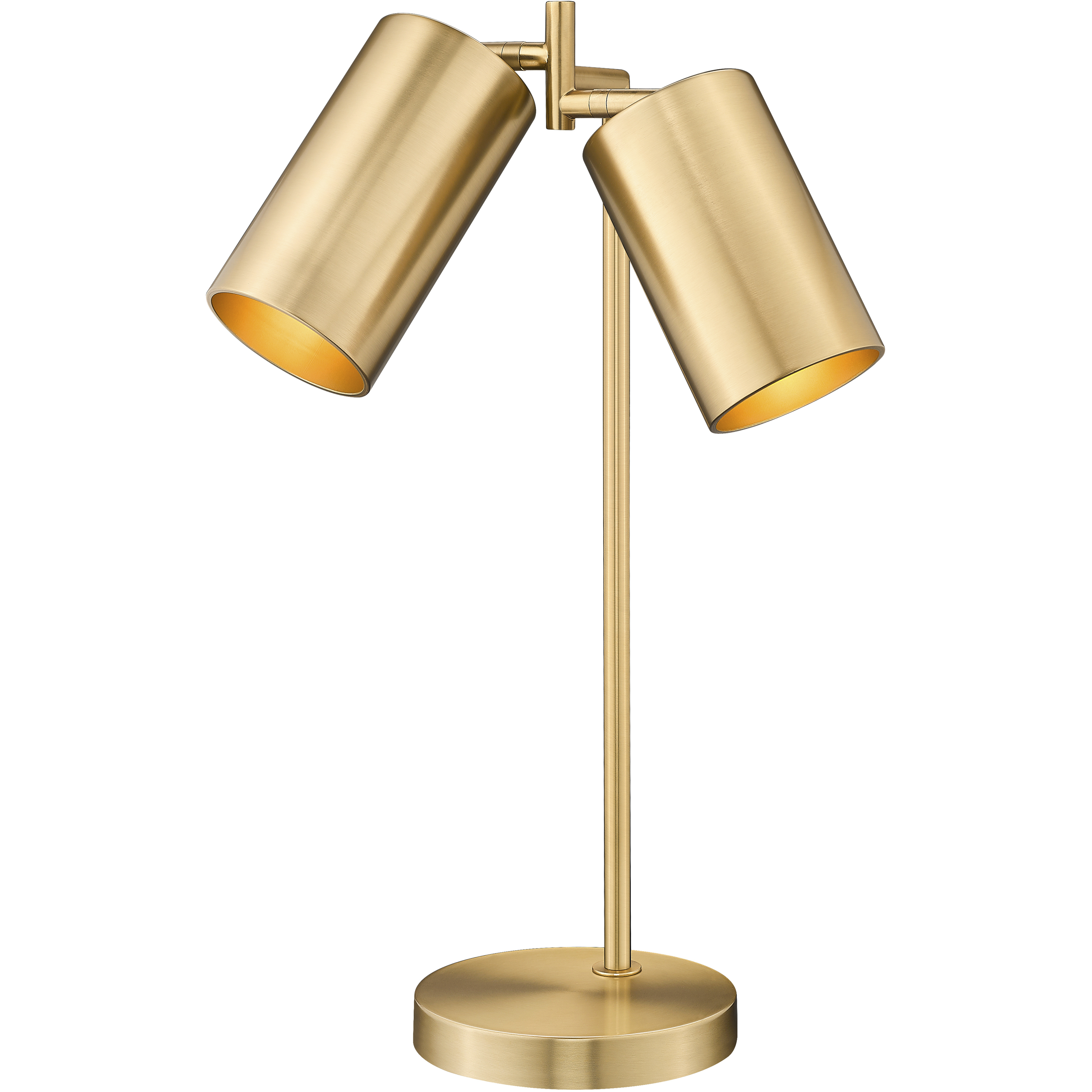 Lumina 23 inch 60 watt Modern Gold Table Lamp Portable Light