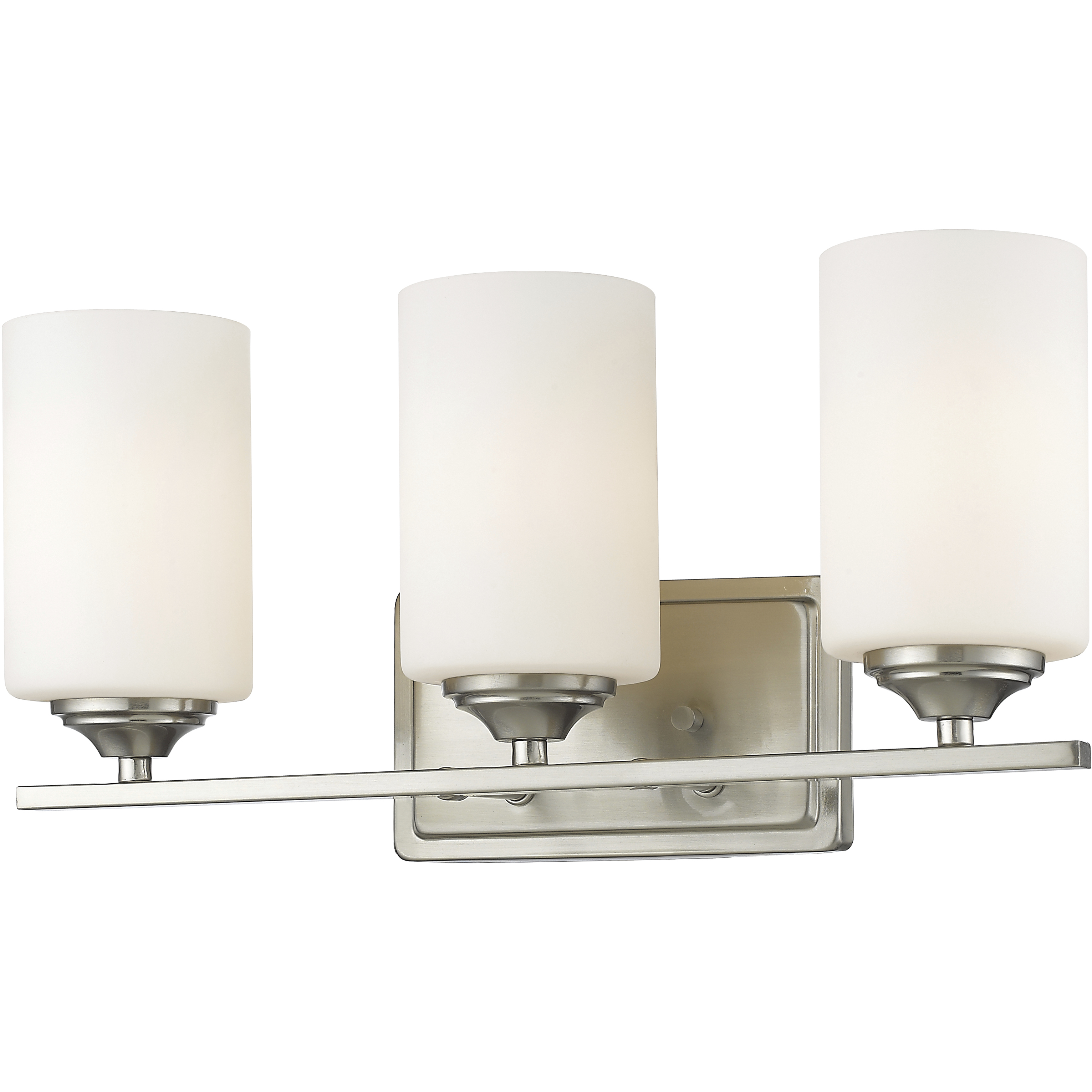 Bordeaux 3 Light 17.38 inch Brushed Nickel Vanity Wall Light