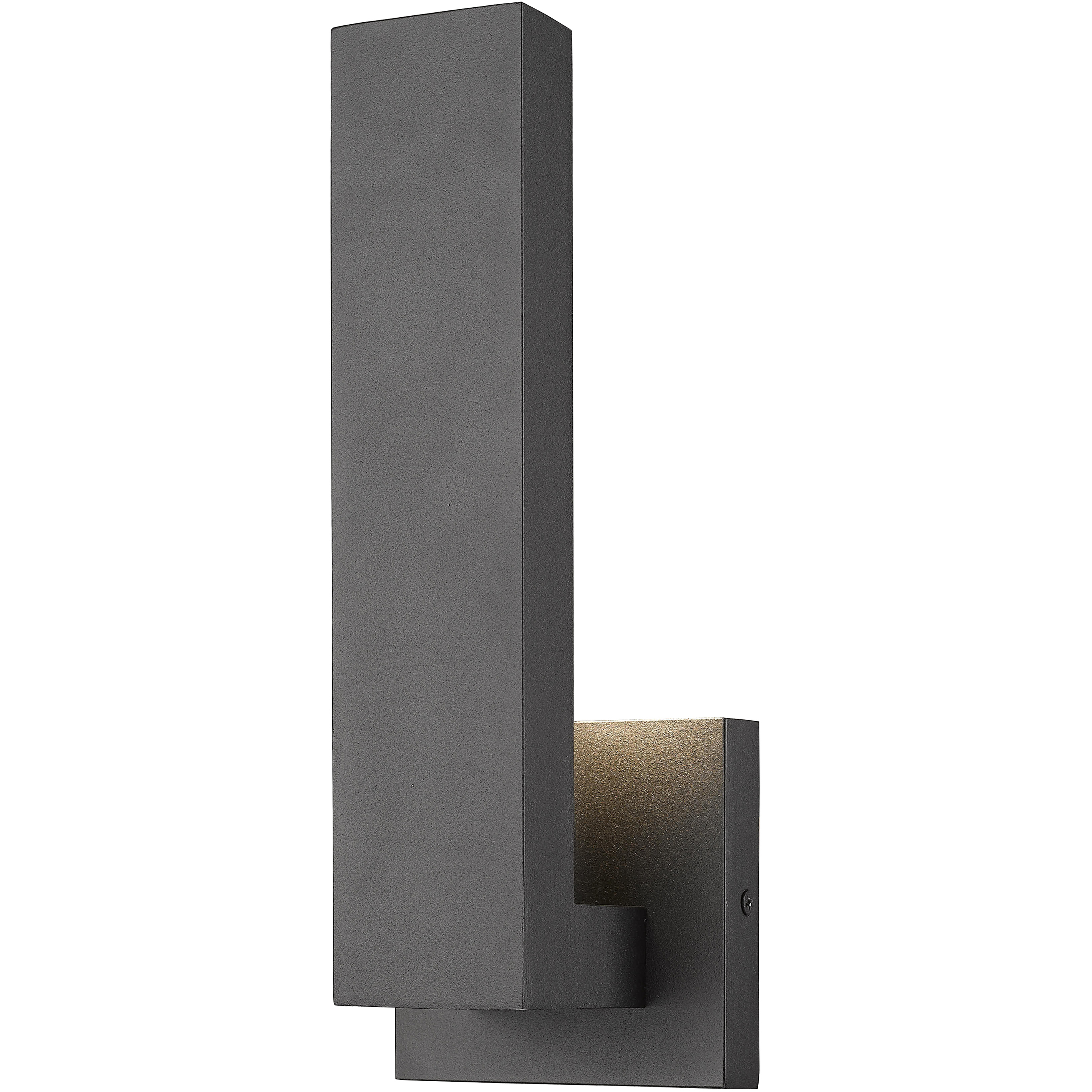 Z-Lite 576S-BK-LED Edge LED 12 inch Black Outdoor Wall Light