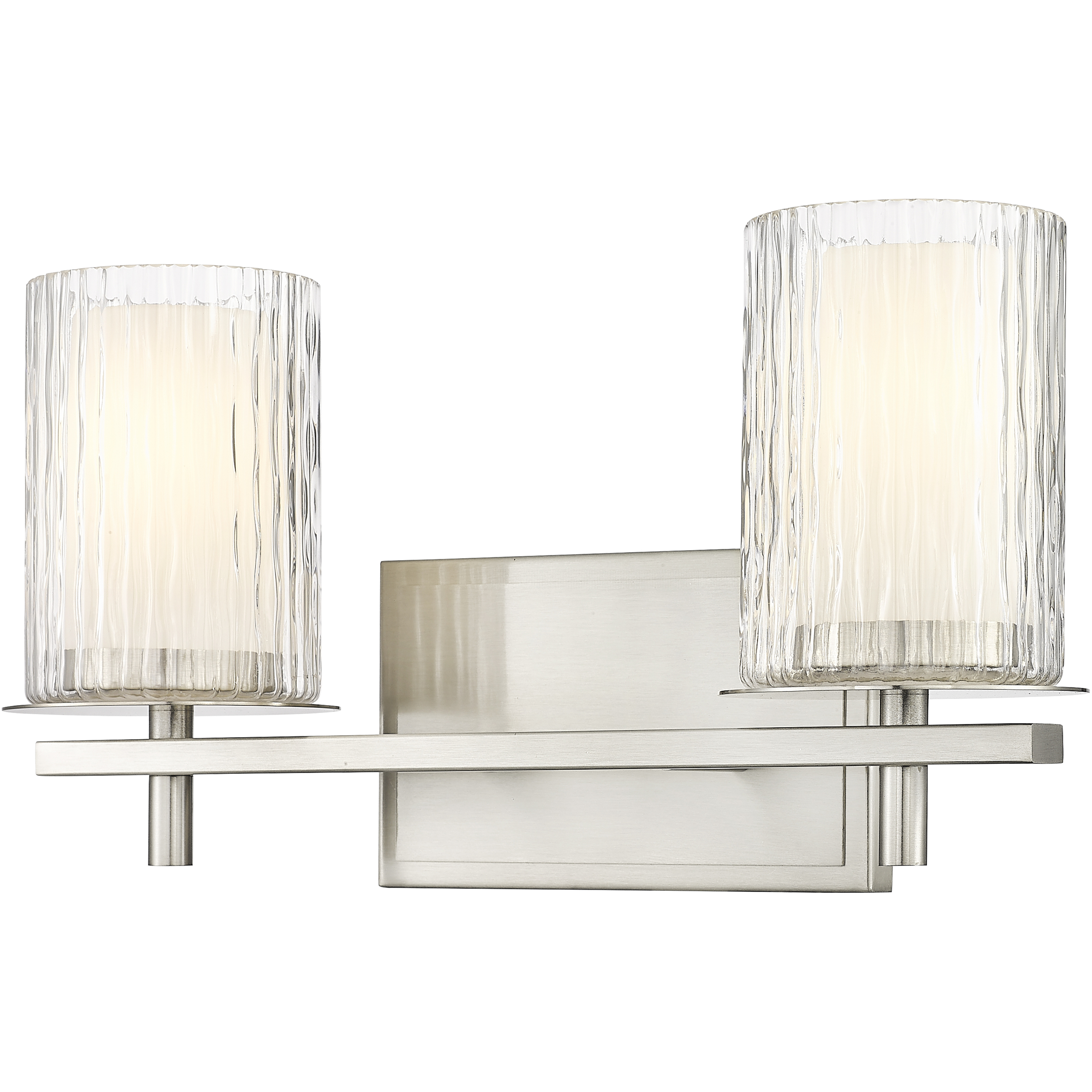 Grayson 2 Light 16 inch Brushed Nickel Vanity Wall Light